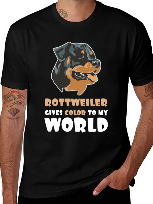 Rottweiler Gives Color To My World T-Shirt