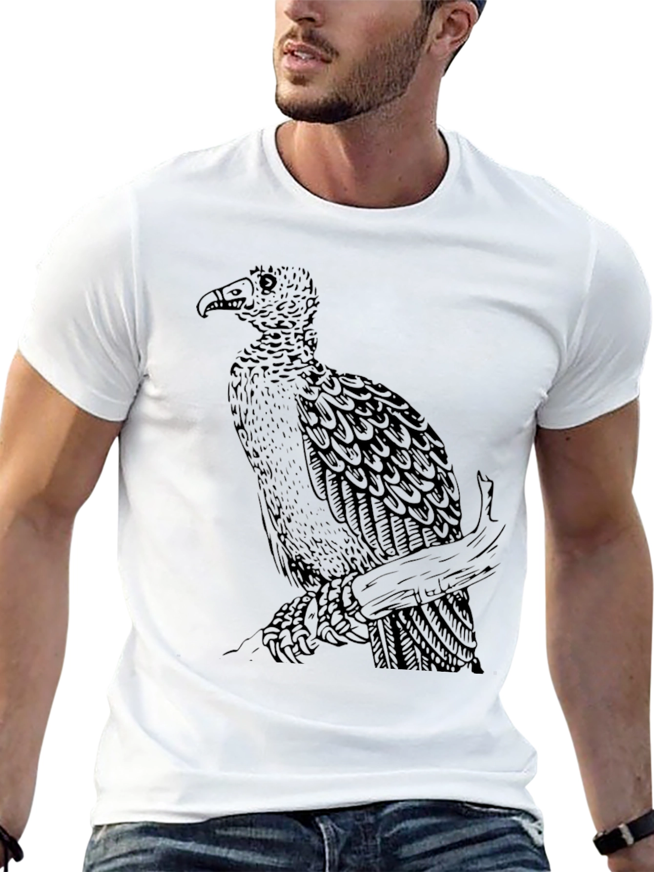 Vulture Graphic Tee - Mens Black T-Shirt