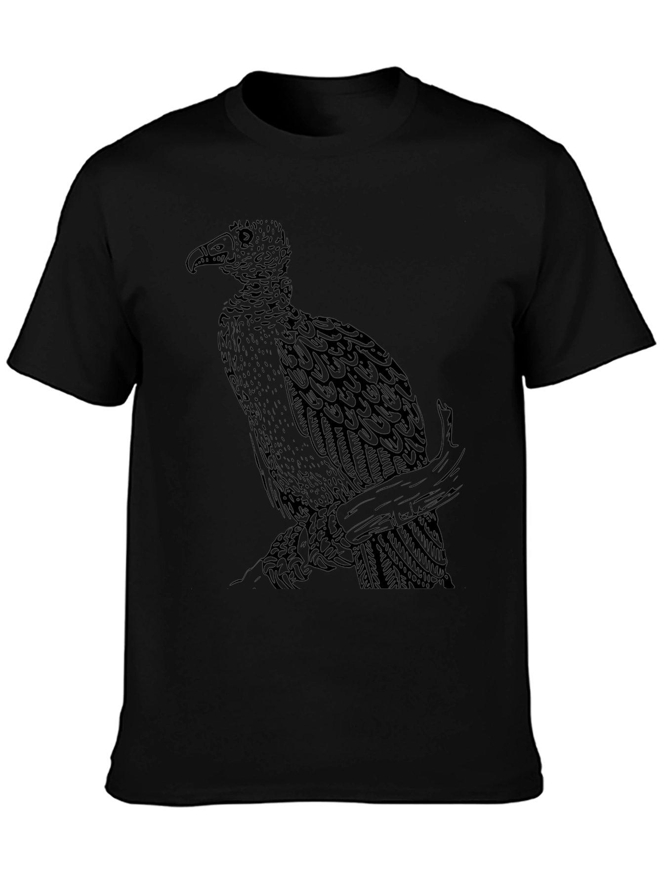 Vulture Graphic Tee - Mens Black T-Shirt