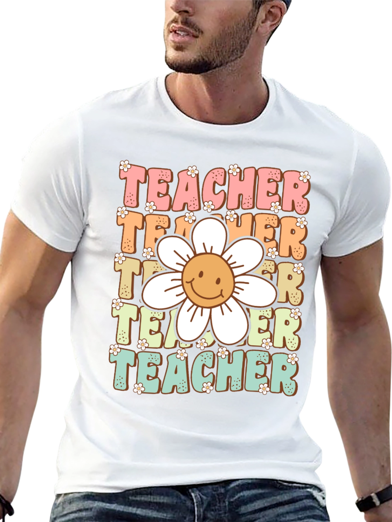 Retro Teacher Graphic T-Shirt