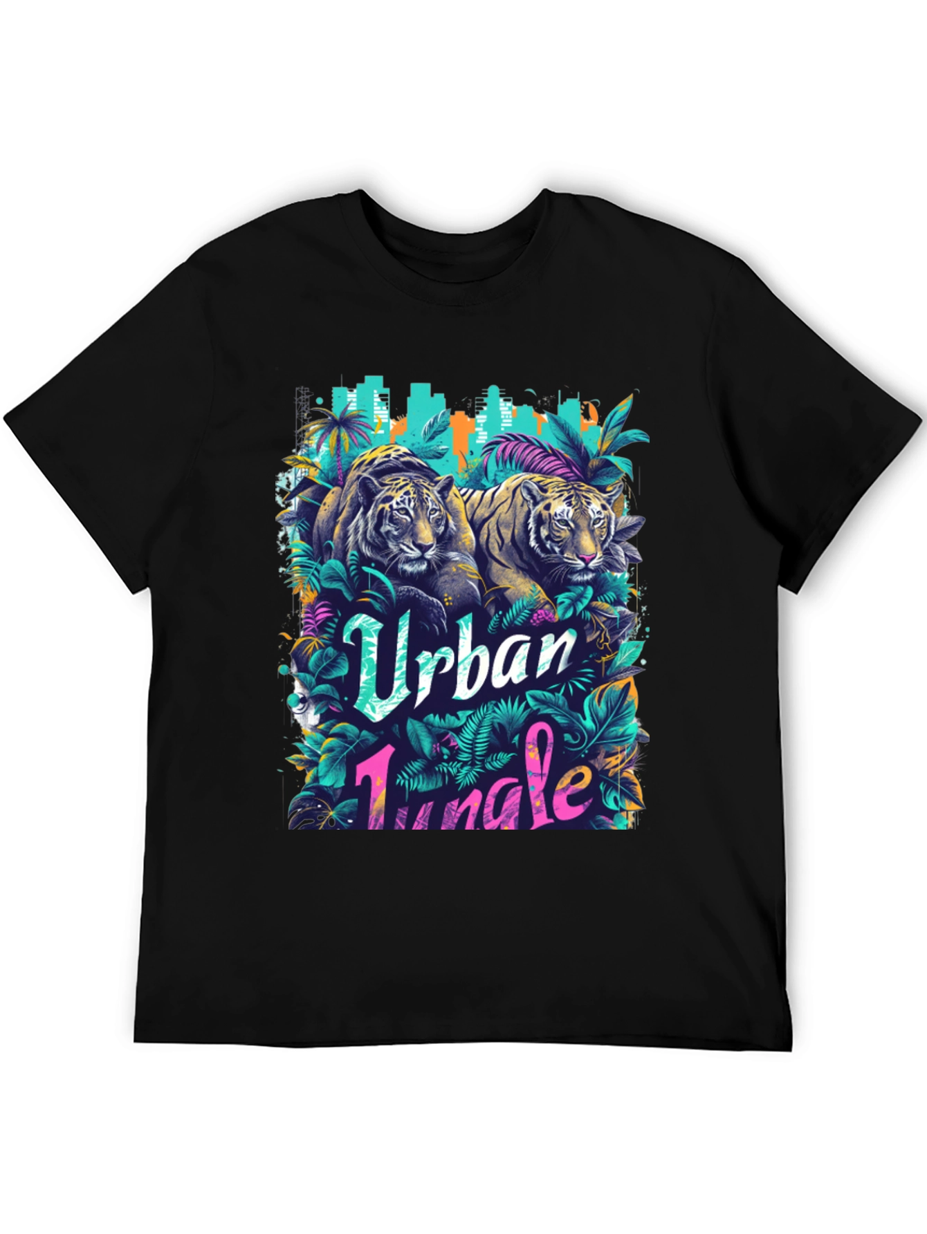 Urban Jungle Tiger Graphic T-Shirt