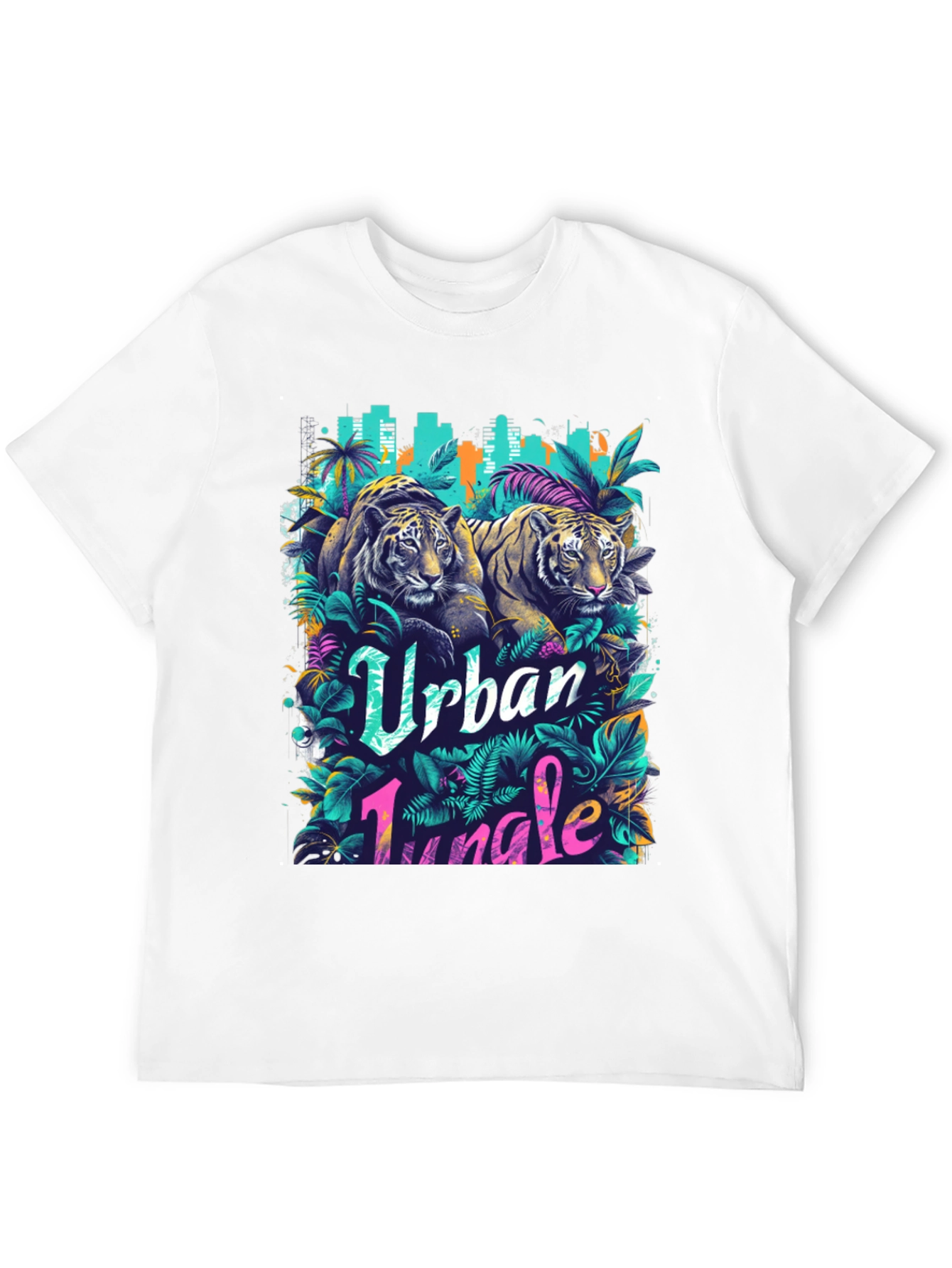 Urban Jungle Tiger Graphic T-Shirt