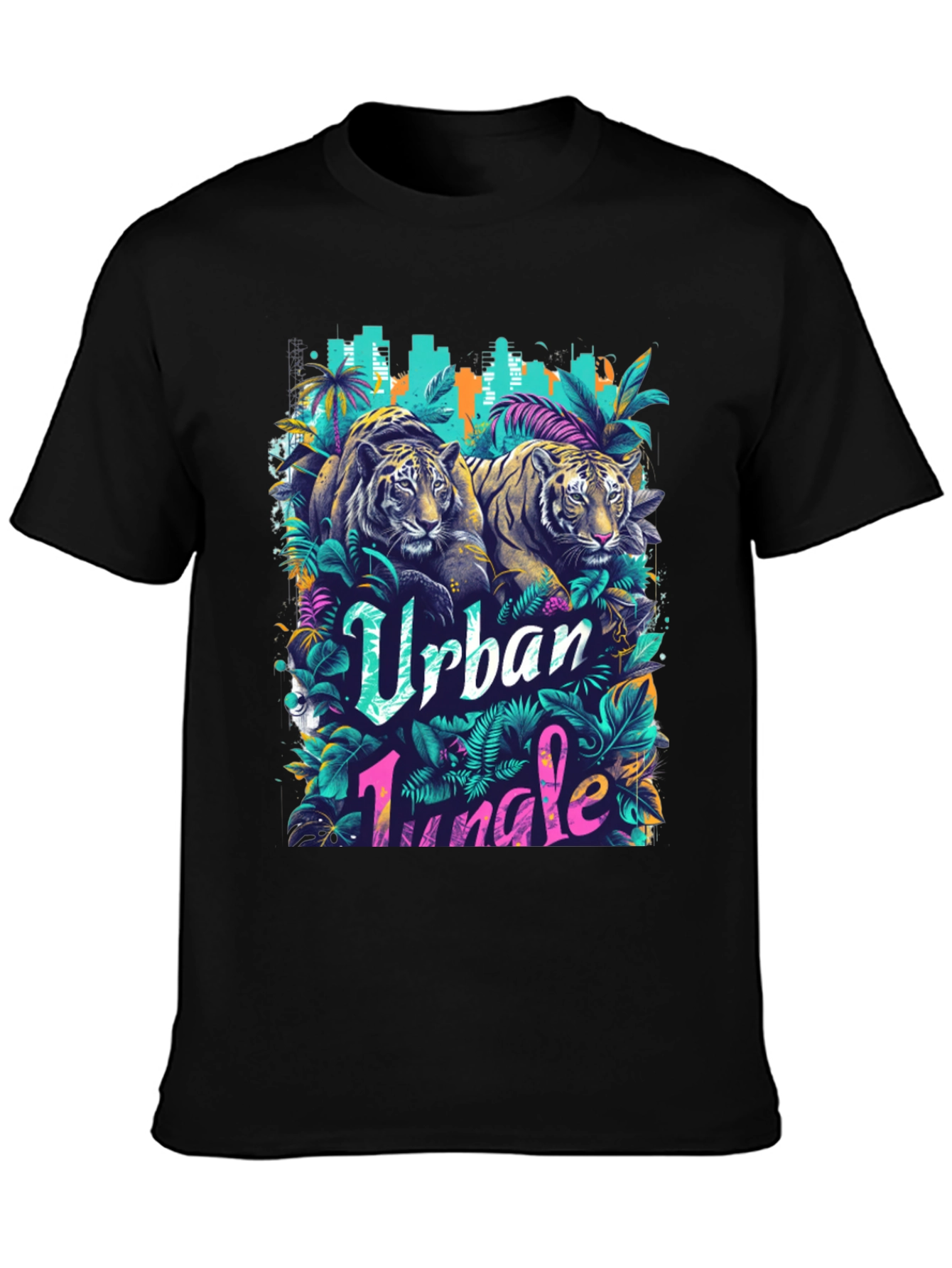 Urban Jungle Tiger Graphic T-Shirt