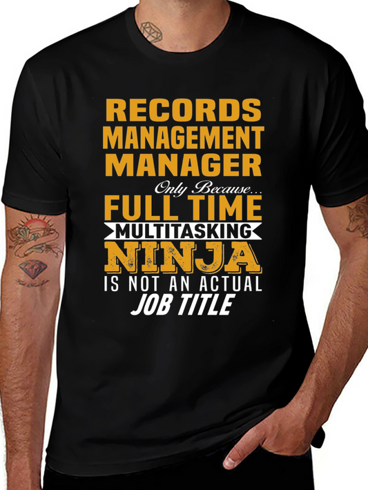 Records Management Ninja T-Shirt