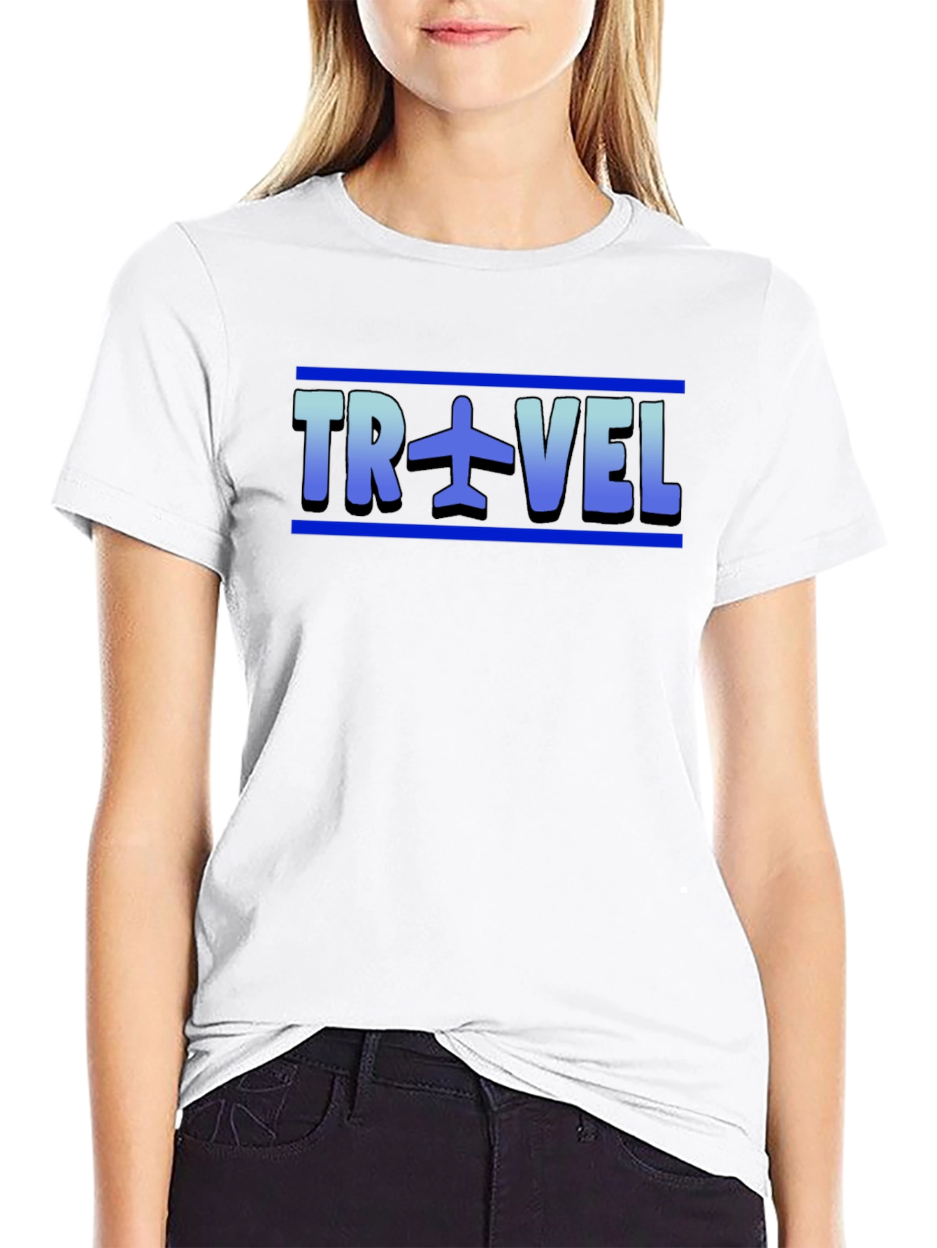 Travel Airplane Graphic Tee Shirt