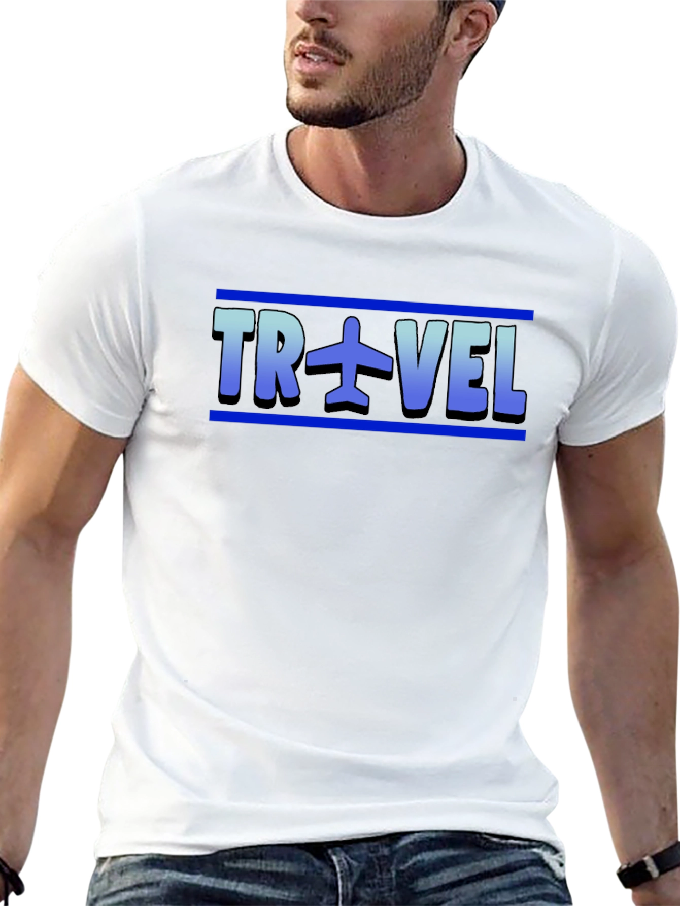 Travel Airplane Graphic Tee Shirt