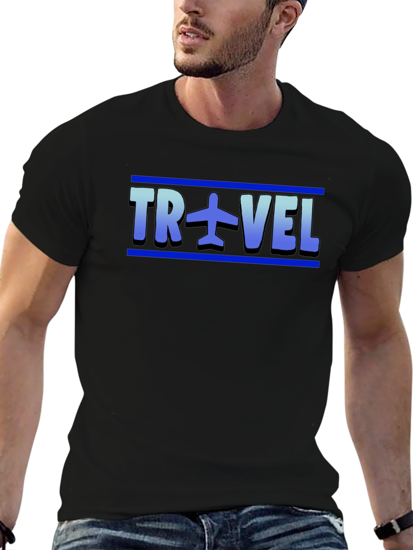 Travel Airplane Graphic Tee Shirt