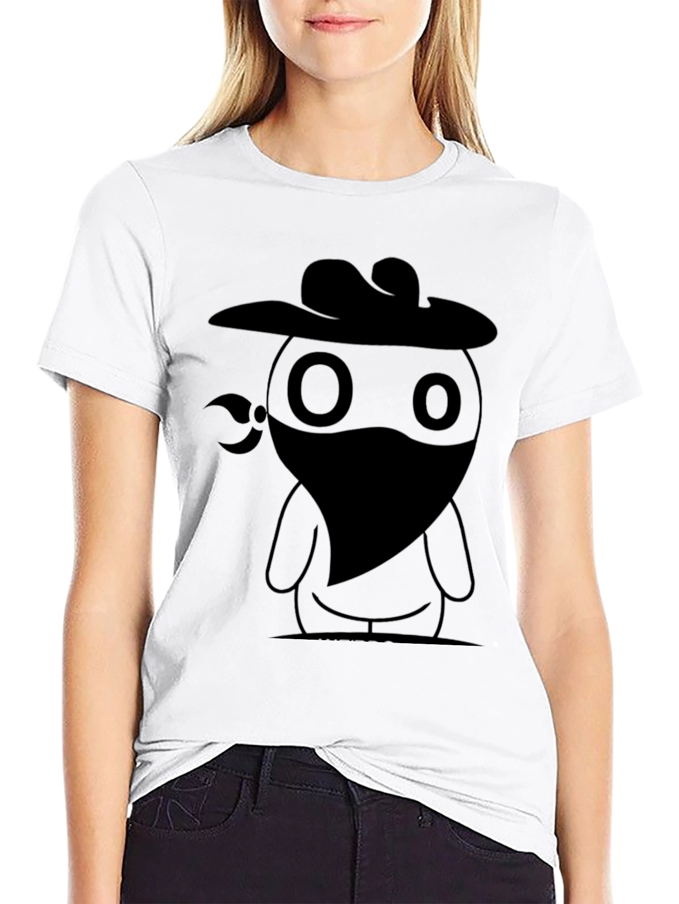 Cowboy Bandit Graphic Tee - Cool Black T-Shirt