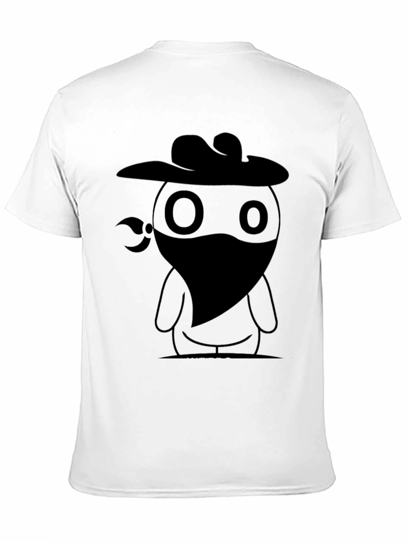 Cowboy Bandit Graphic Tee - Cool Black T-Shirt