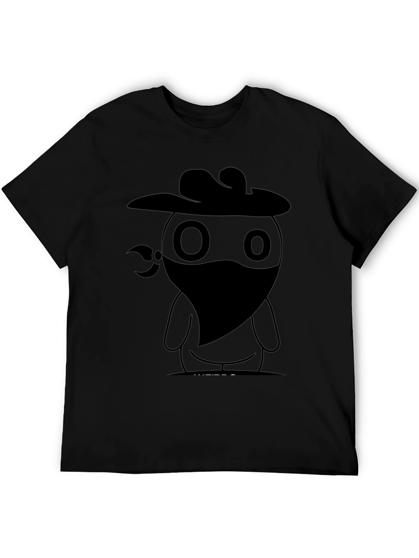 Cowboy Bandit Graphic Tee - Cool Black T-Shirt