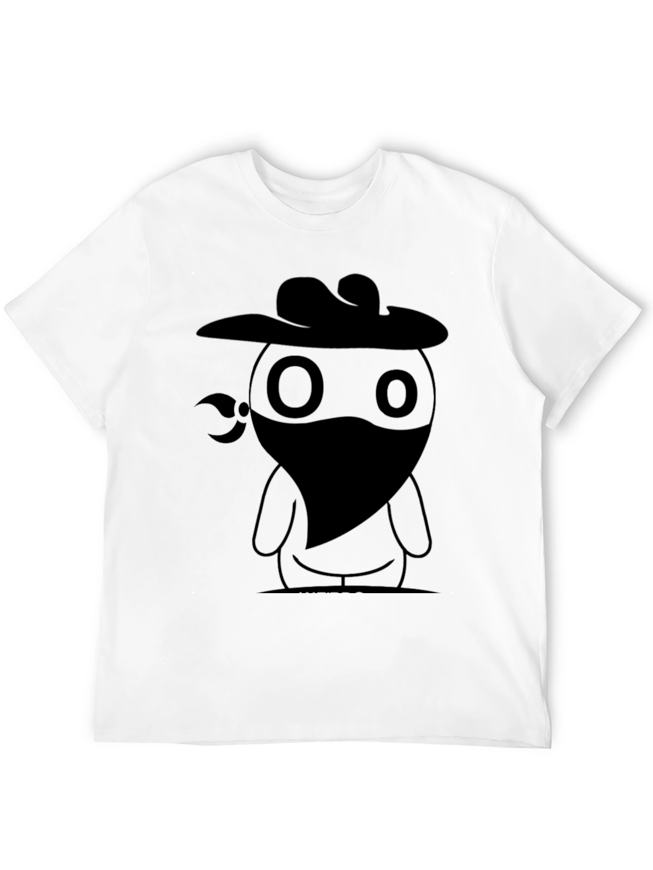 Cowboy Bandit Graphic Tee - Cool Black T-Shirt