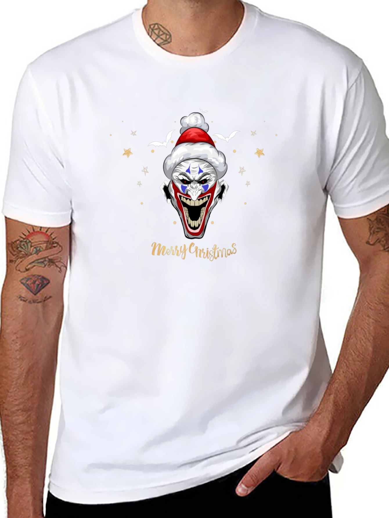 Creepy Clown Christmas T-Shirt