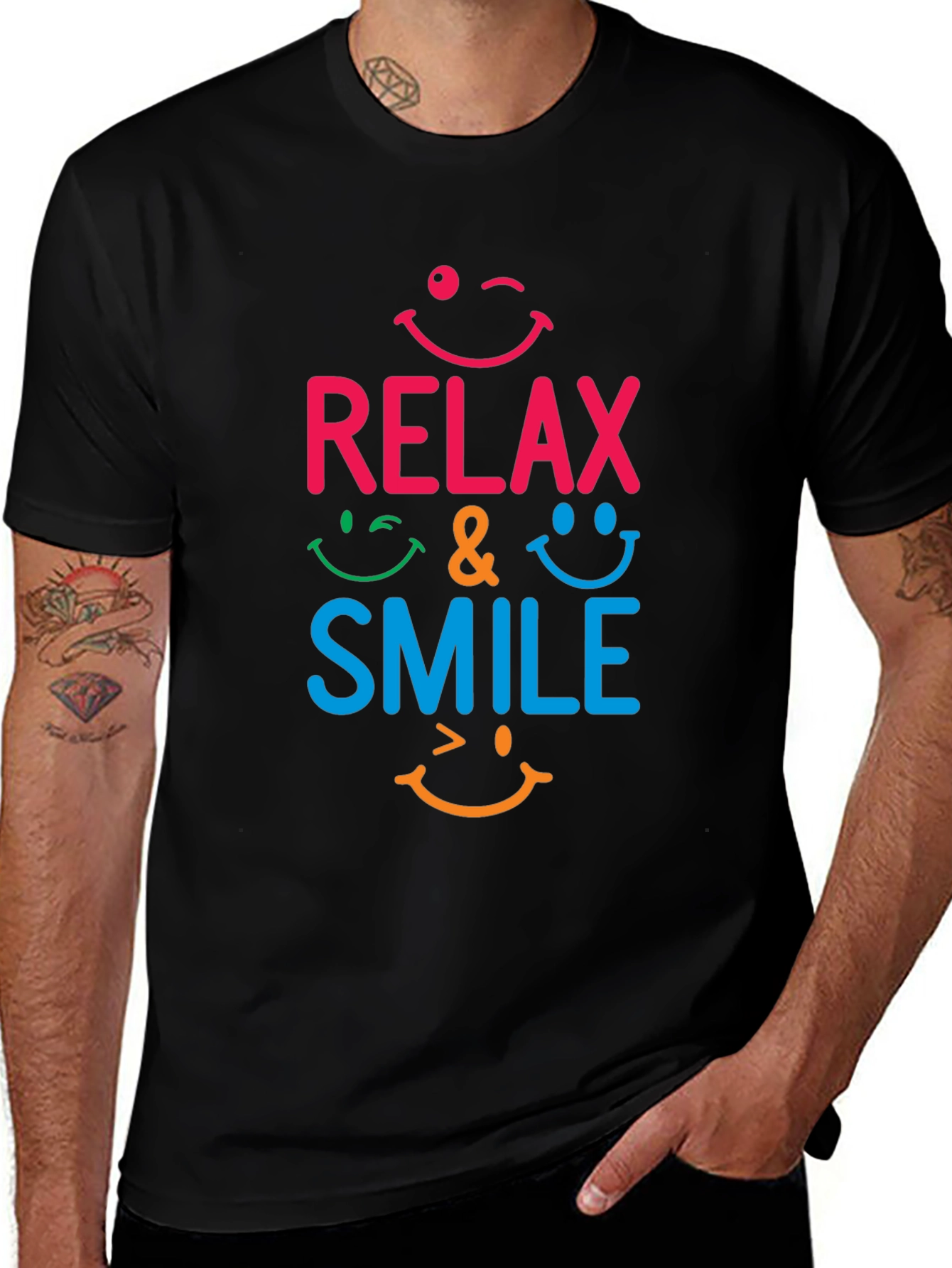 Relax & Smile Graphic T-Shirt