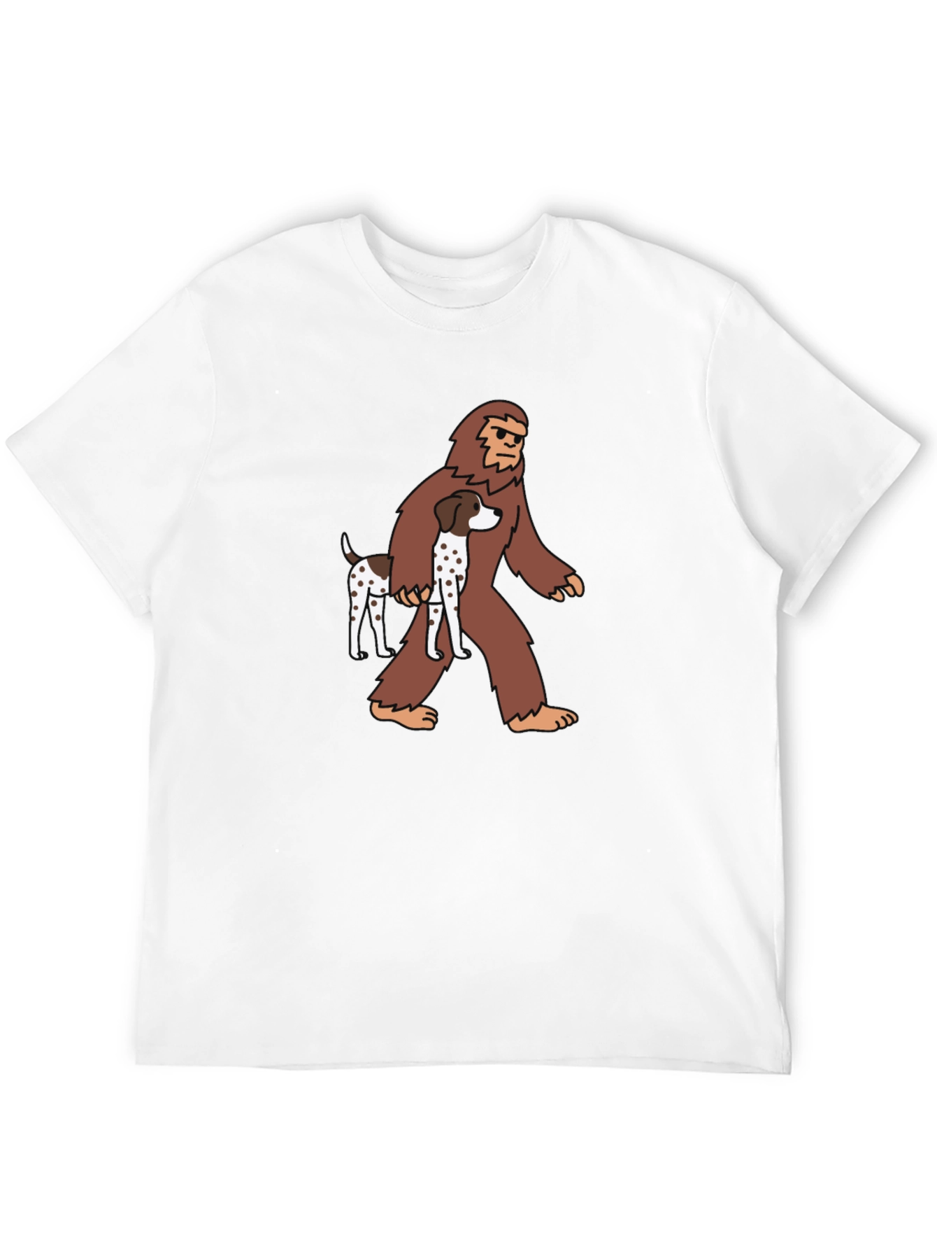 Bigfoot Dog T-Shirt Black Novelty Tee