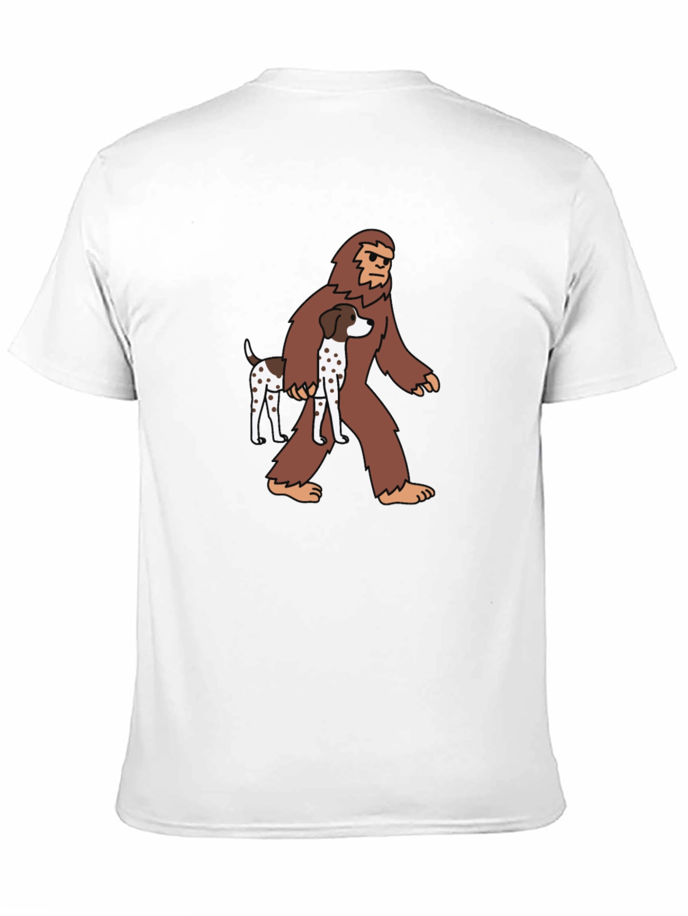 Bigfoot Dog T-Shirt Black Novelty Tee
