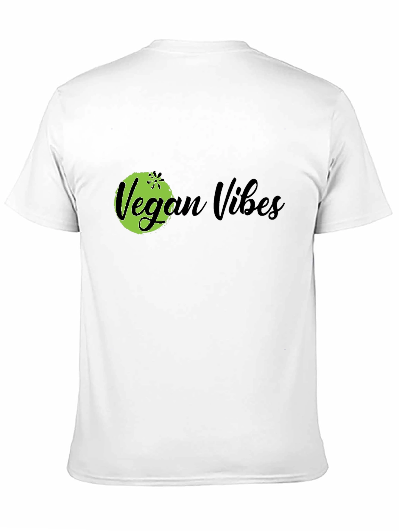 Vegan Vibes Black Graphic T-Shirt