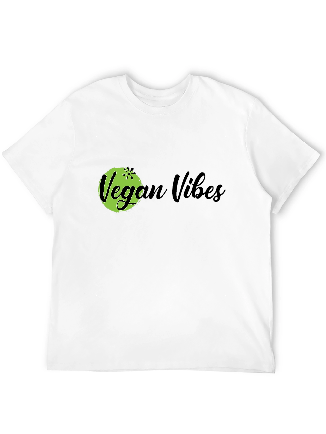 Vegan Vibes Black Graphic T-Shirt