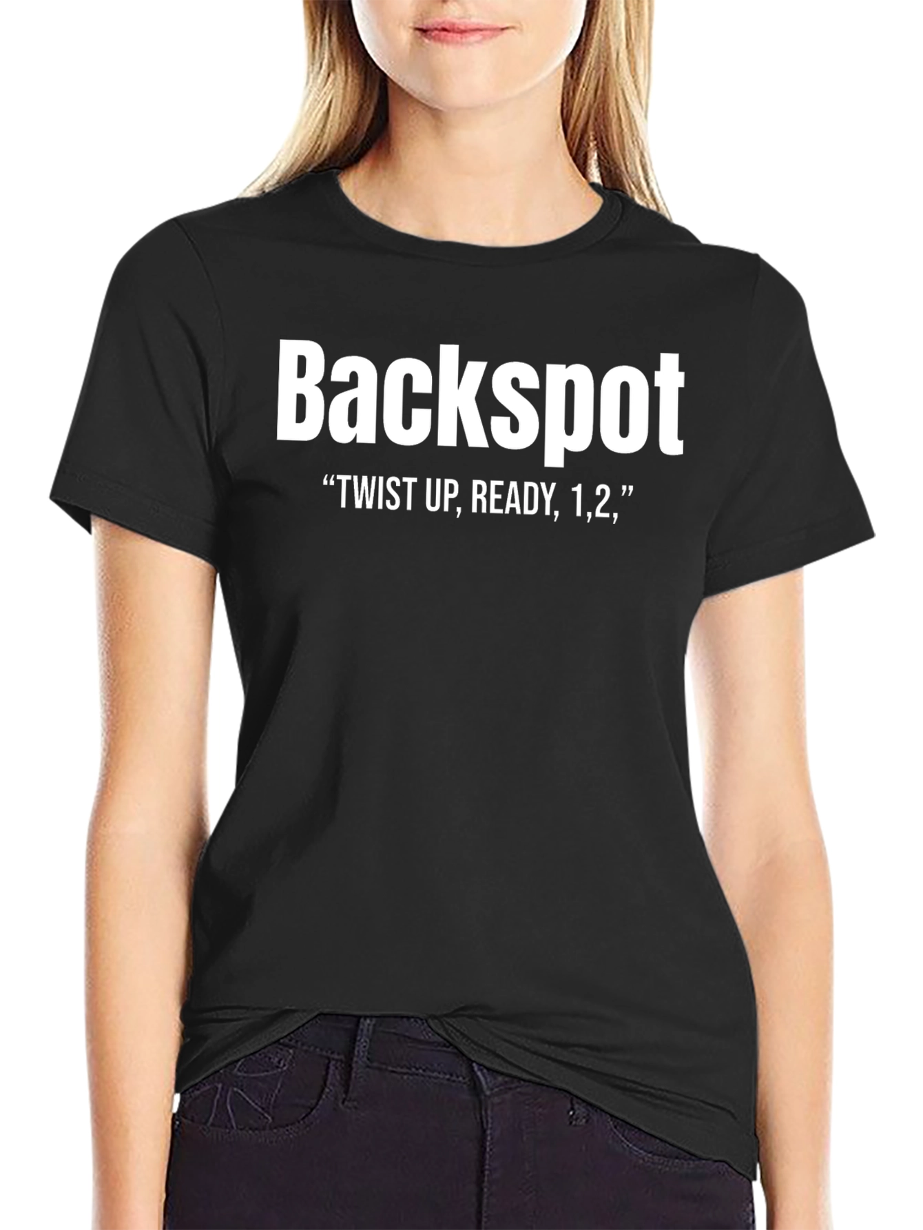 Backspot Twist Up Ready Tee - Black