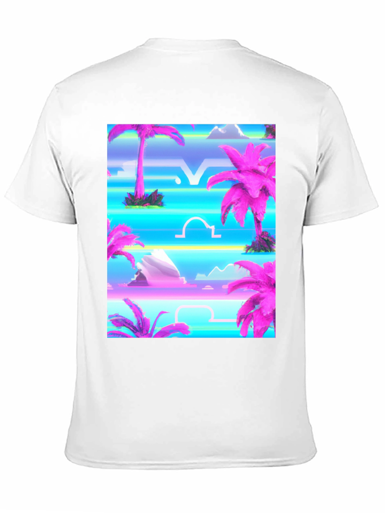Vaporwave Palm Tree Graphic T-Shirt