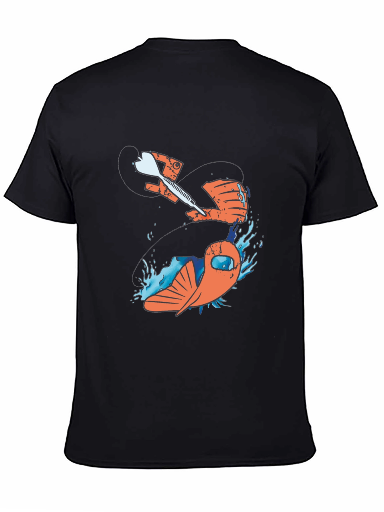 Dart Through Fish Graphic T-Shirt