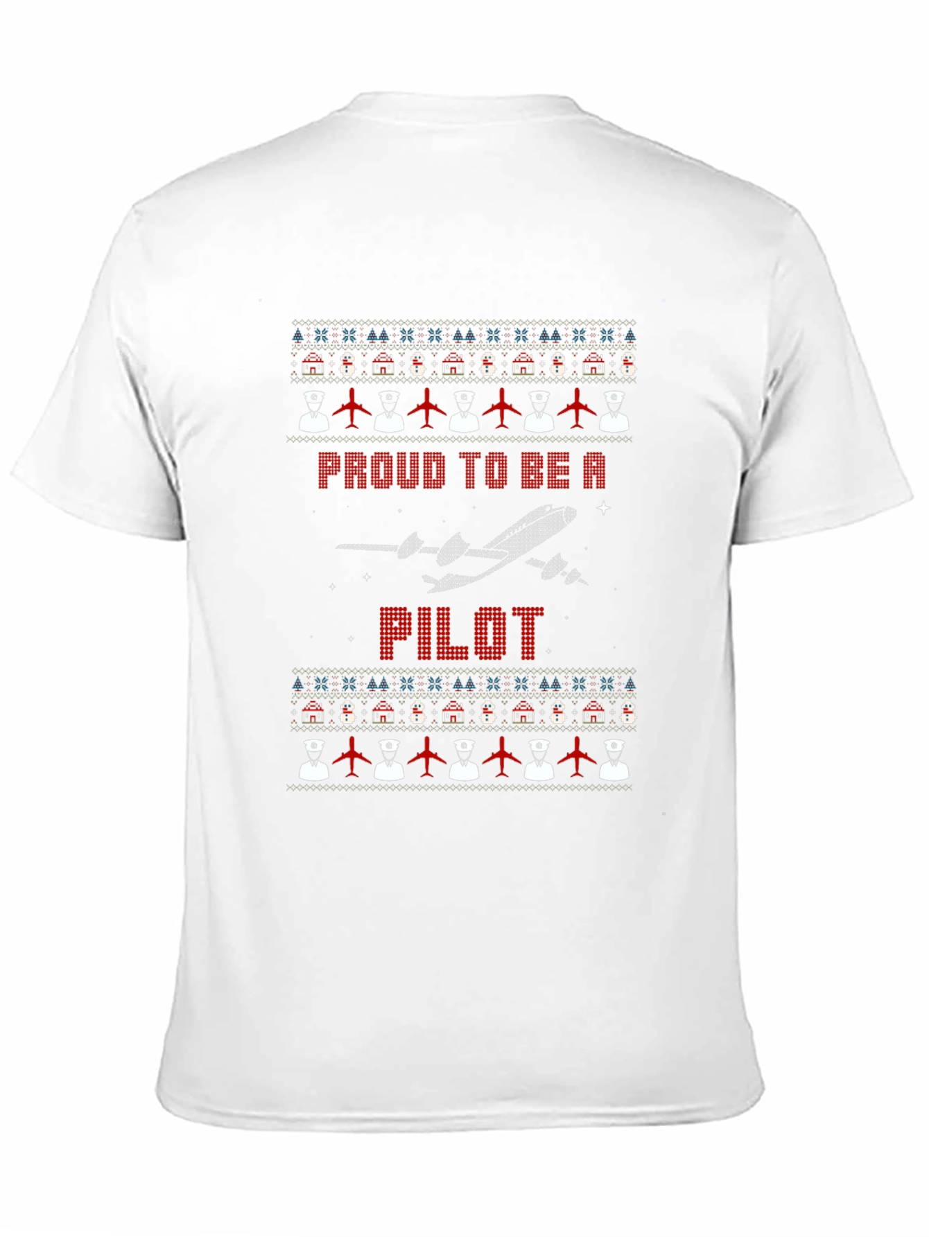 Proud Pilot Ugly Christmas Sweater T-Shirt