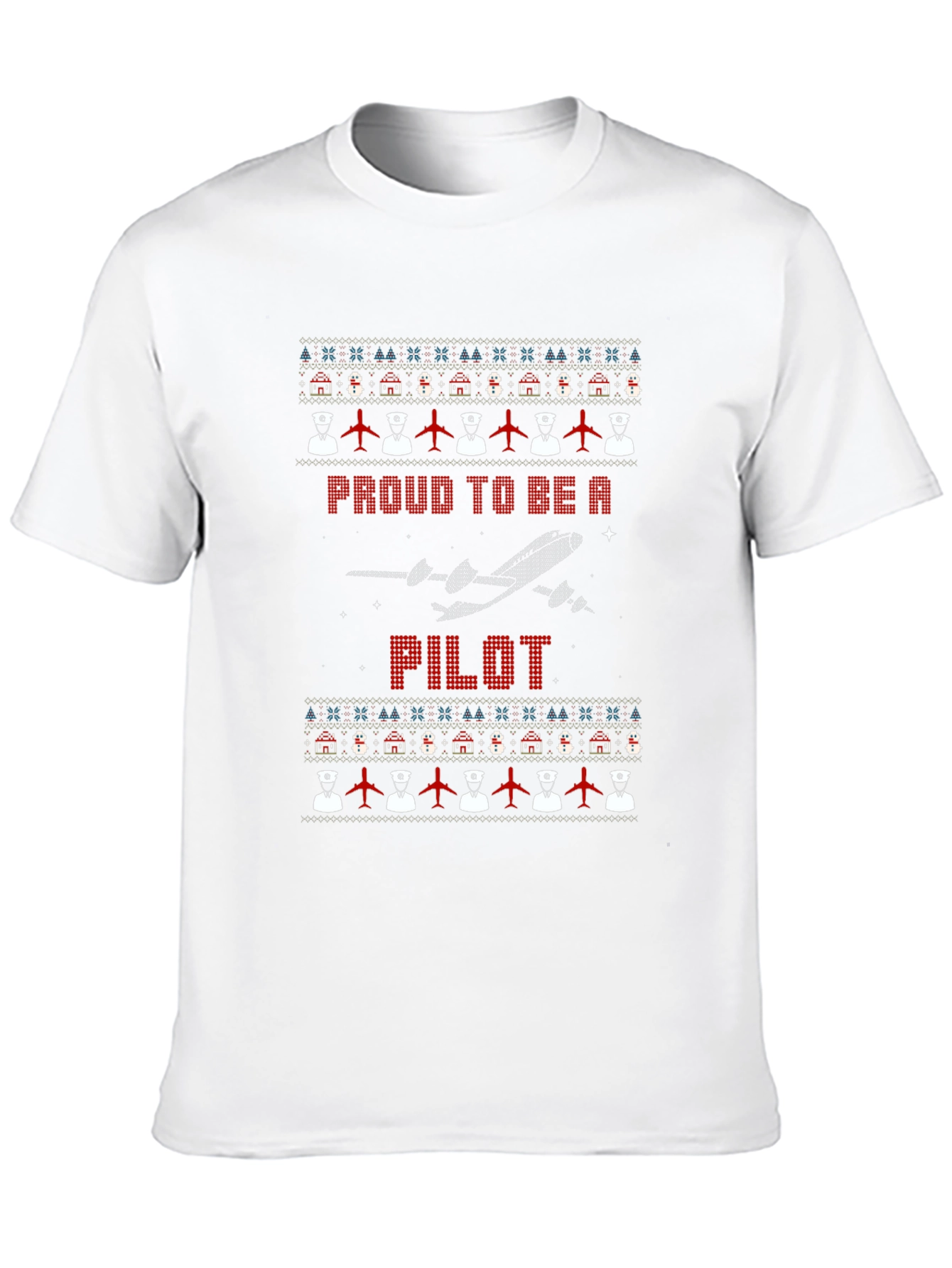 Proud Pilot Ugly Christmas Sweater T-Shirt