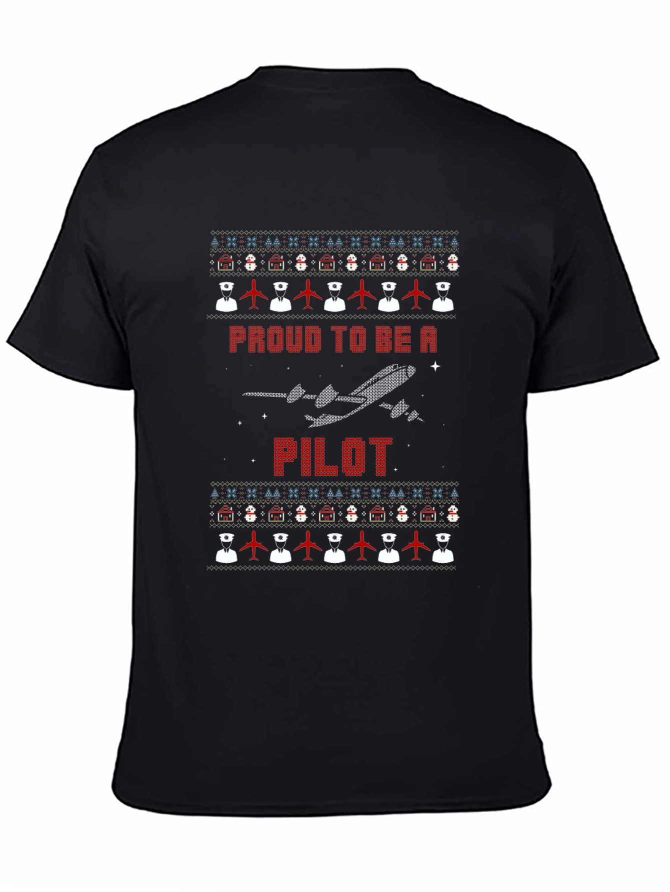 Proud Pilot Ugly Christmas Sweater T-Shirt