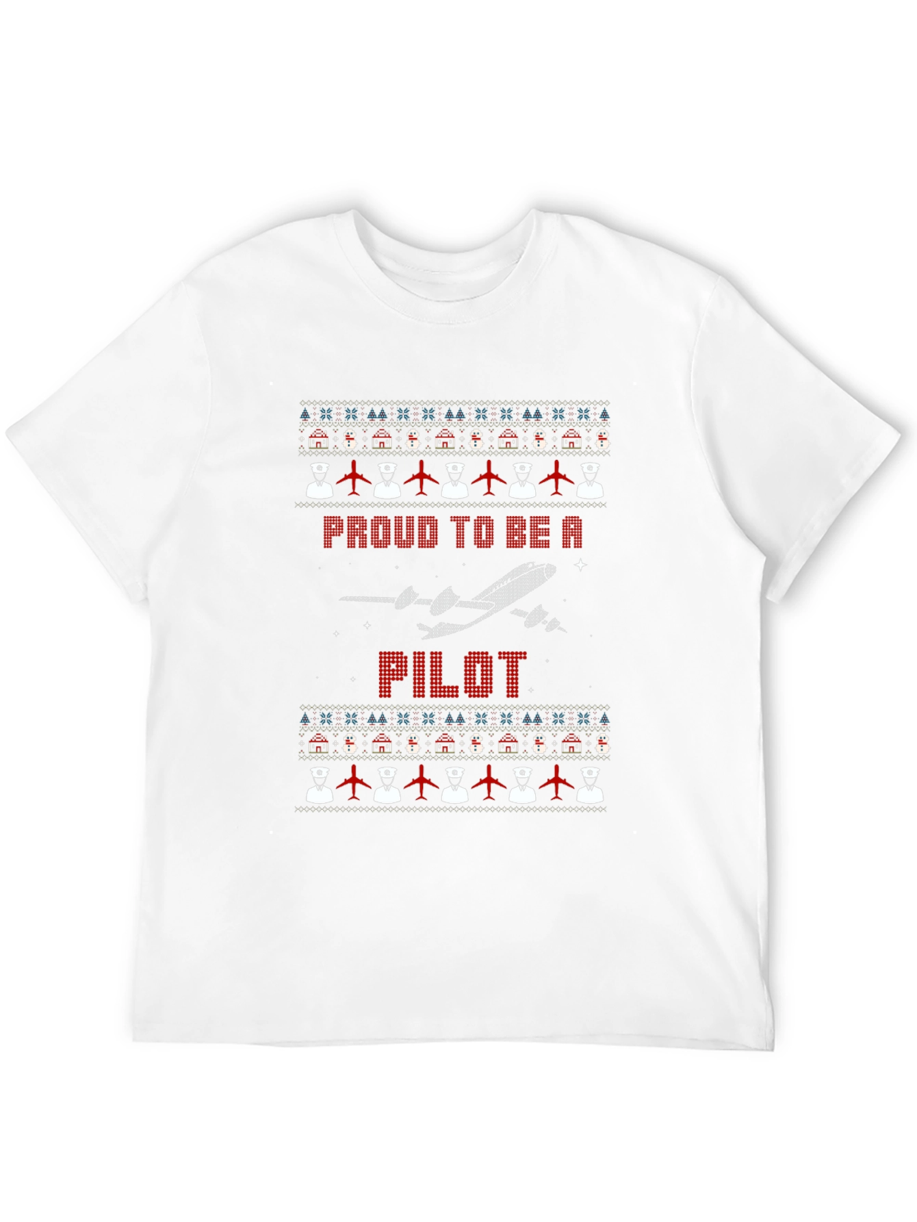 Proud Pilot Ugly Christmas Sweater T-Shirt