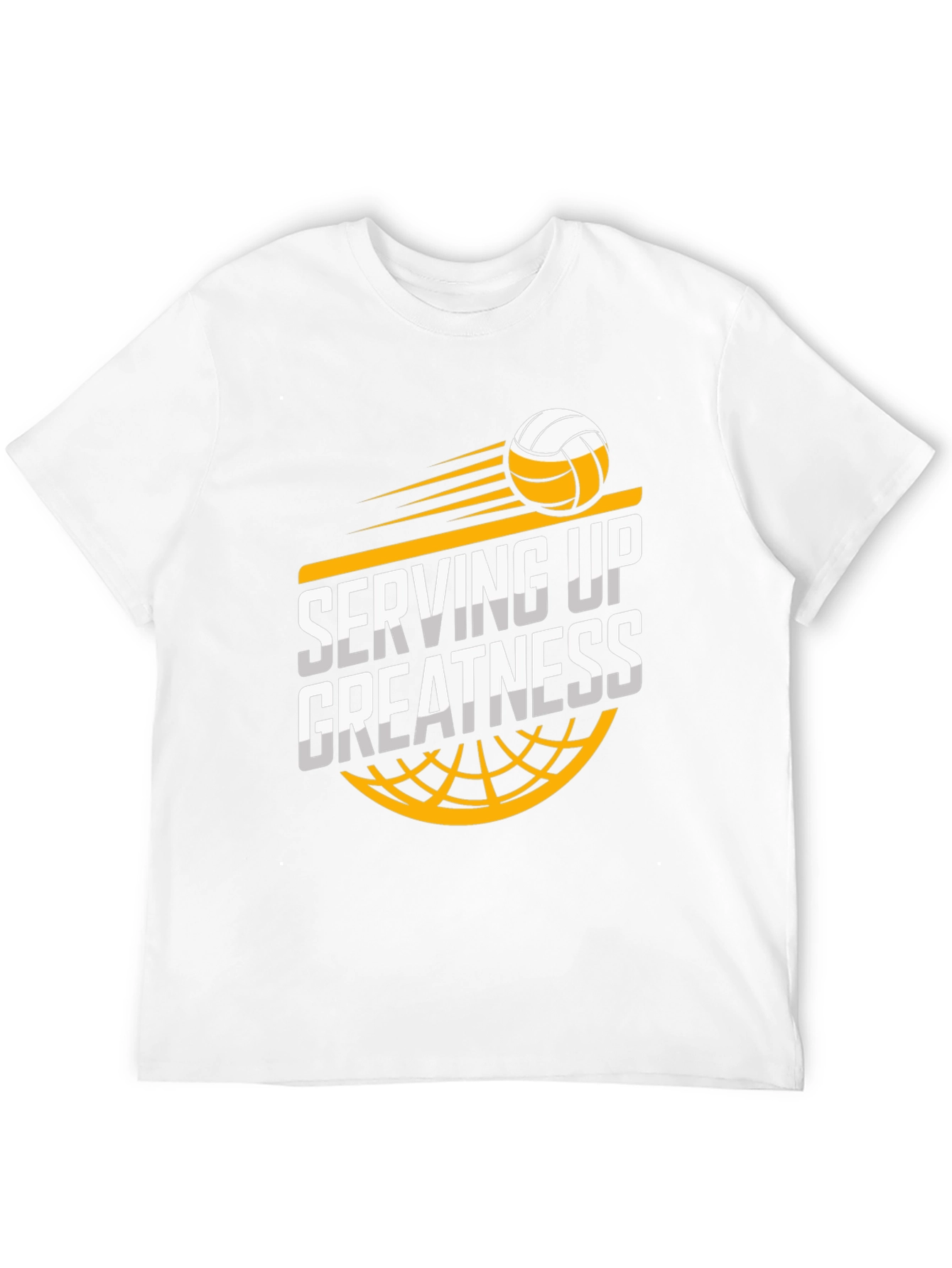 Serving Up Greatness Volleyball Graphic T-Shirt