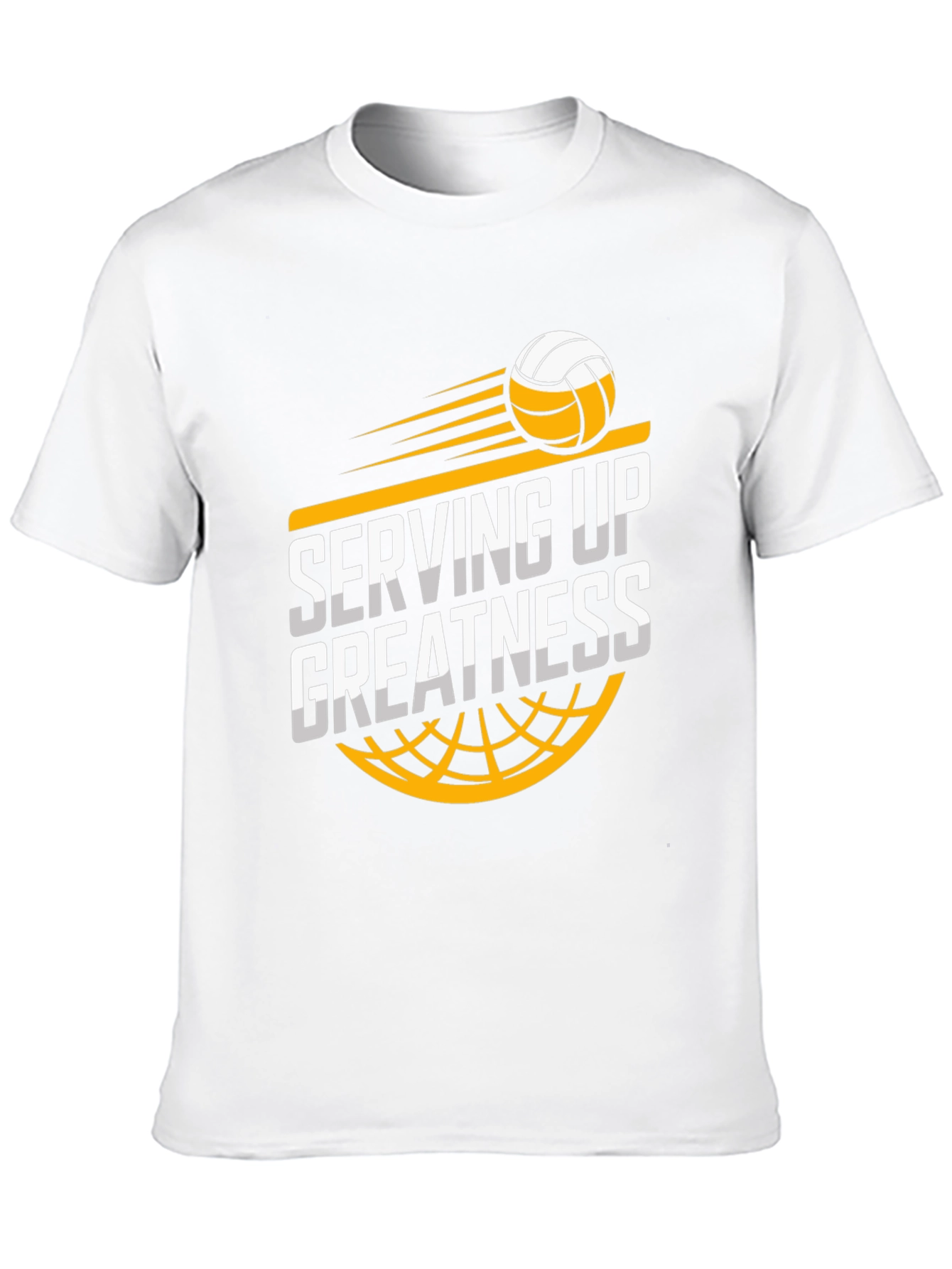 Serving Up Greatness Volleyball Graphic T-Shirt