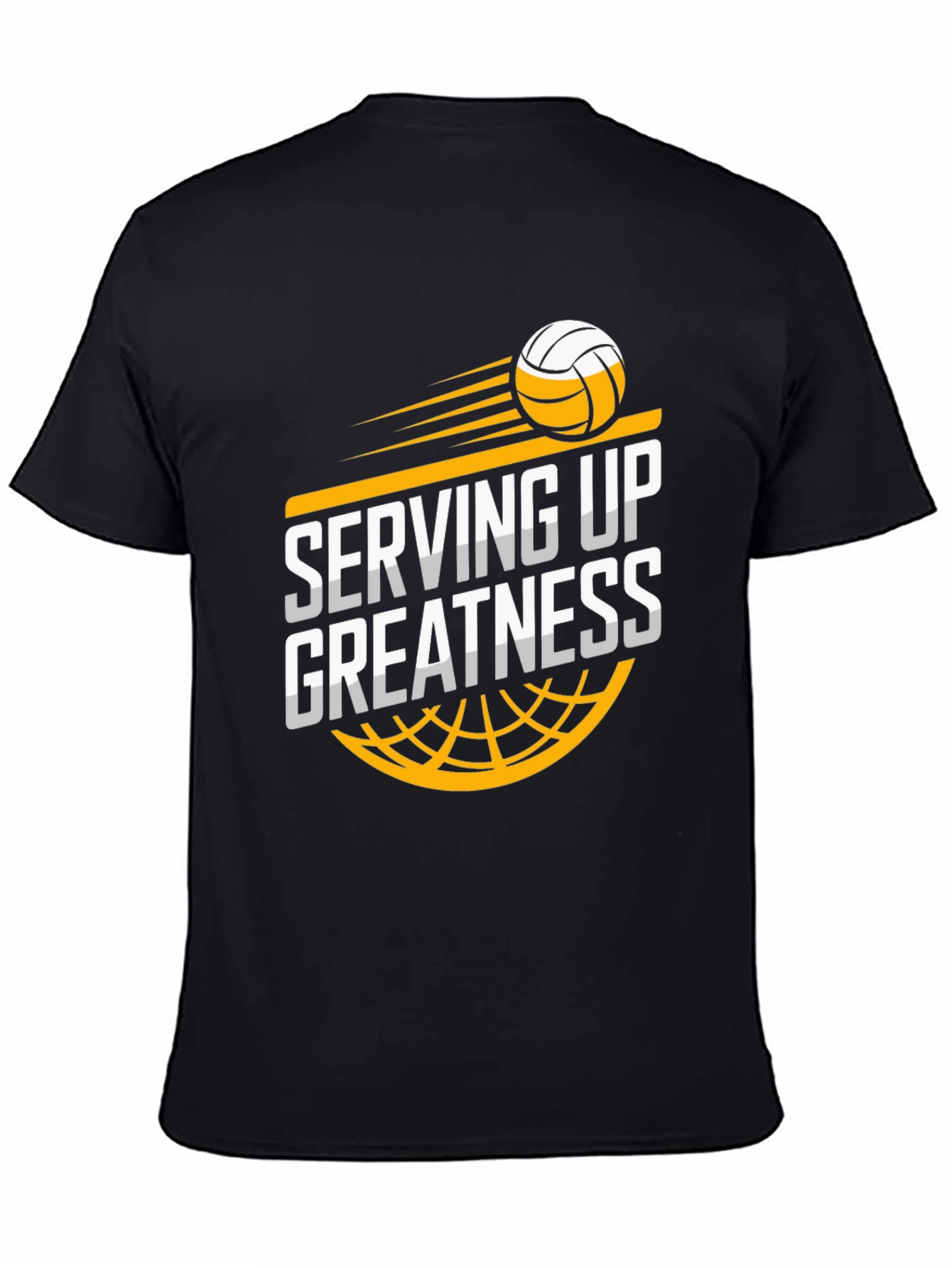 Serving Up Greatness Volleyball Graphic T-Shirt