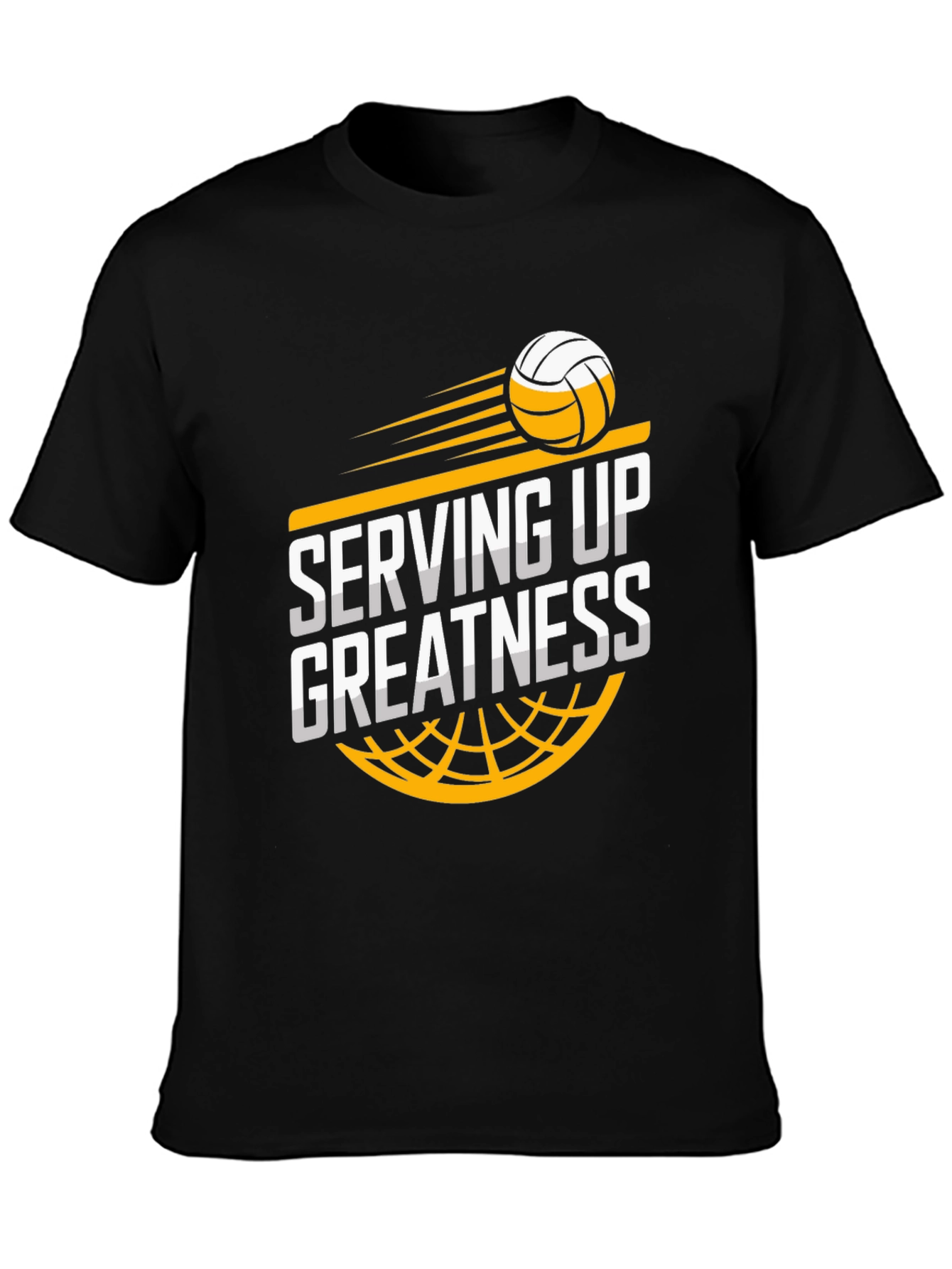 Serving Up Greatness Volleyball Graphic T-Shirt