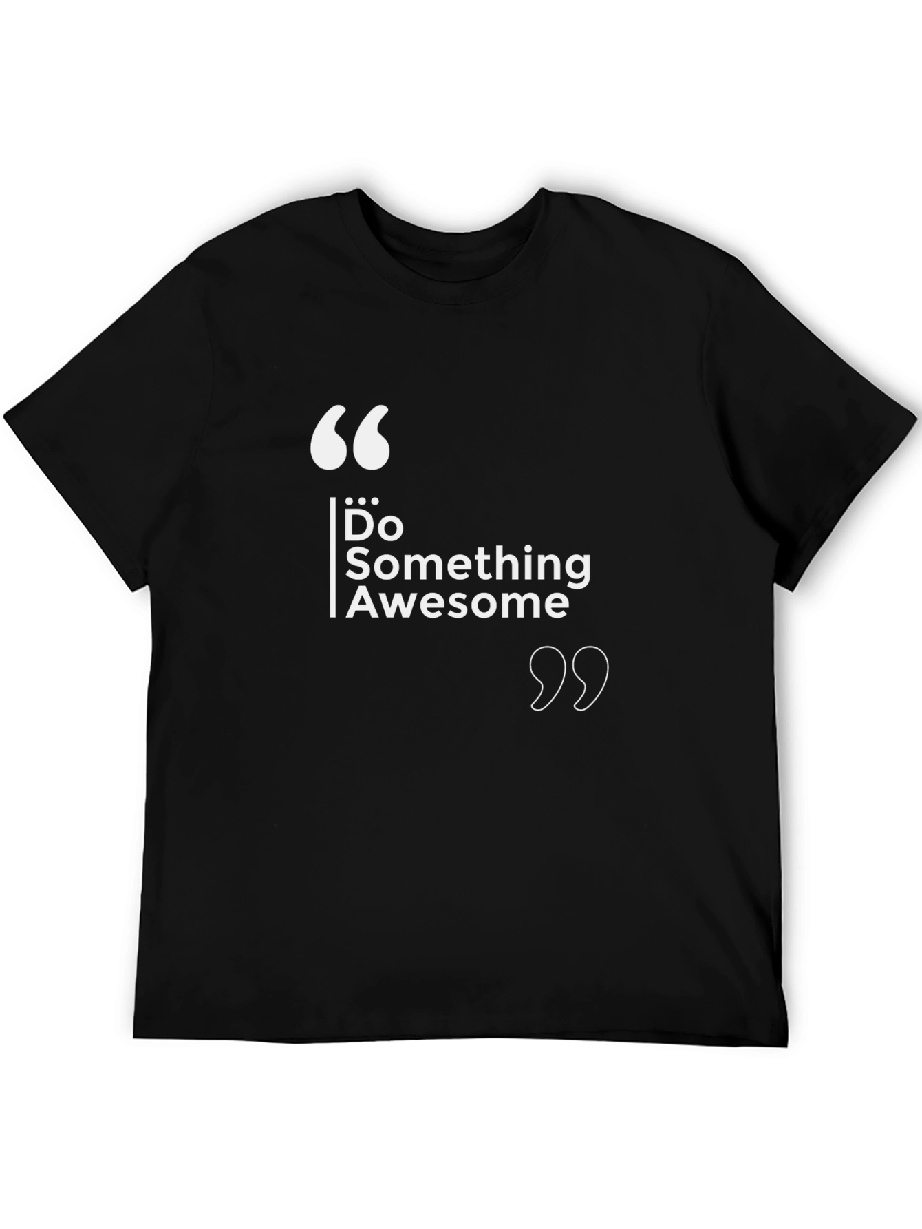 Do Something Awesome Graphic Black Tee