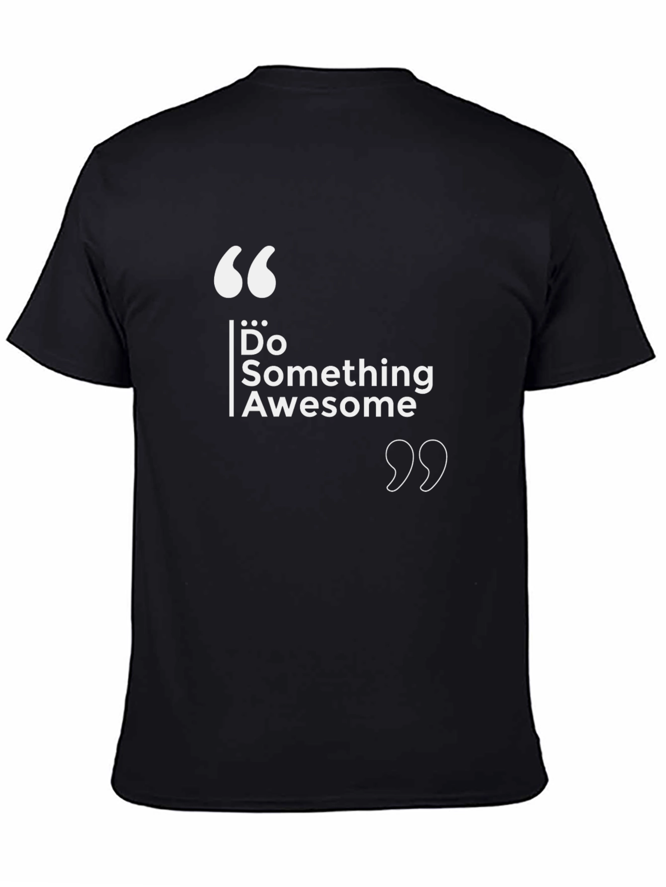 Do Something Awesome Graphic Black Tee