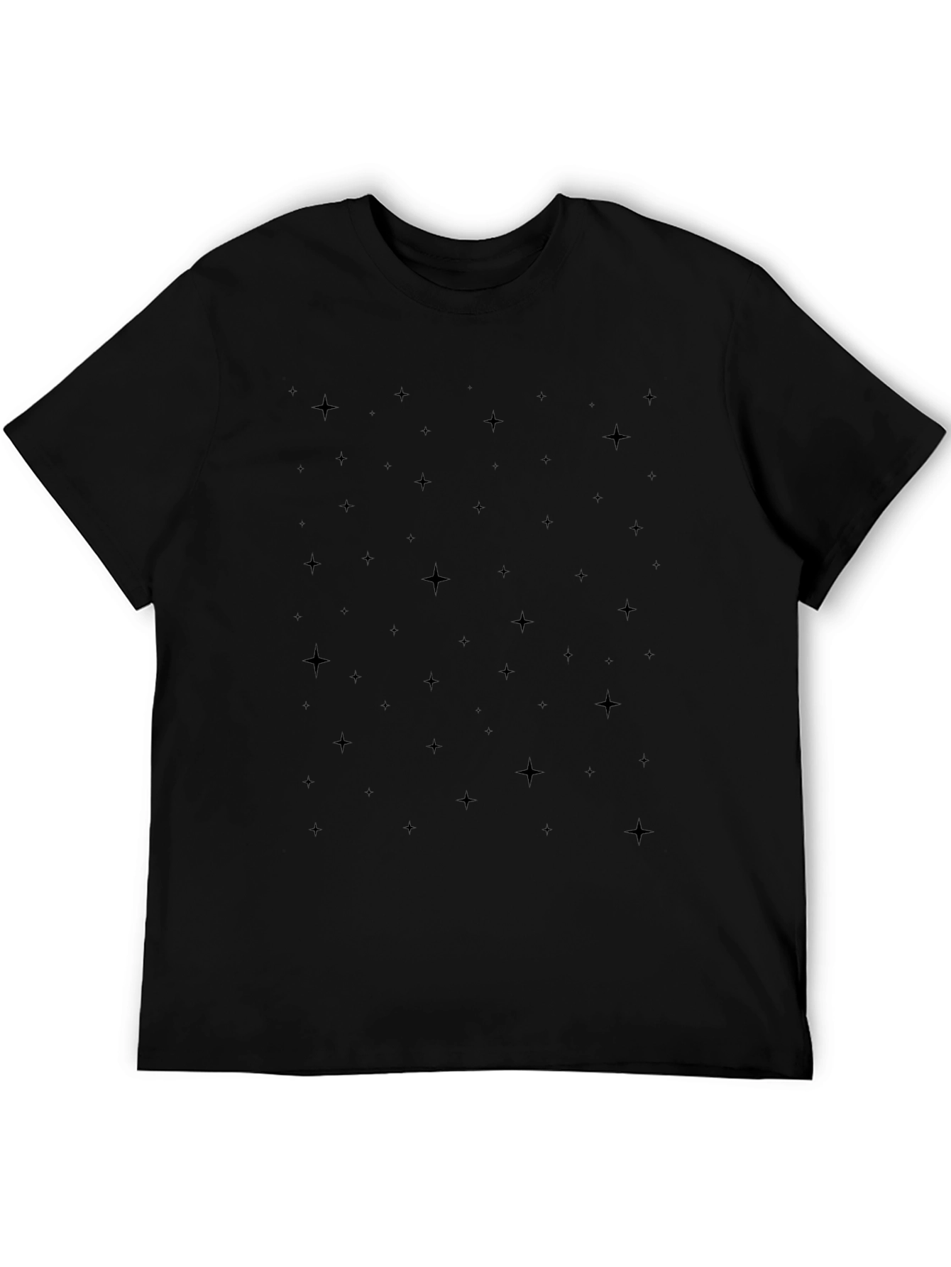 Starry Night Black T-Shirt - Casual Comfort