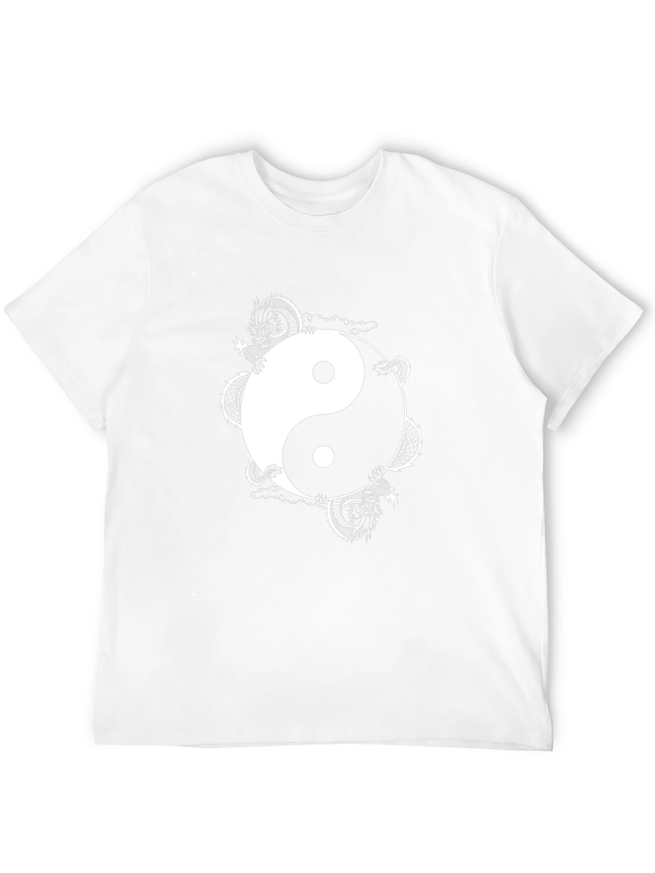 Yin Yang Dragon Graphic Tee - Balance and Style