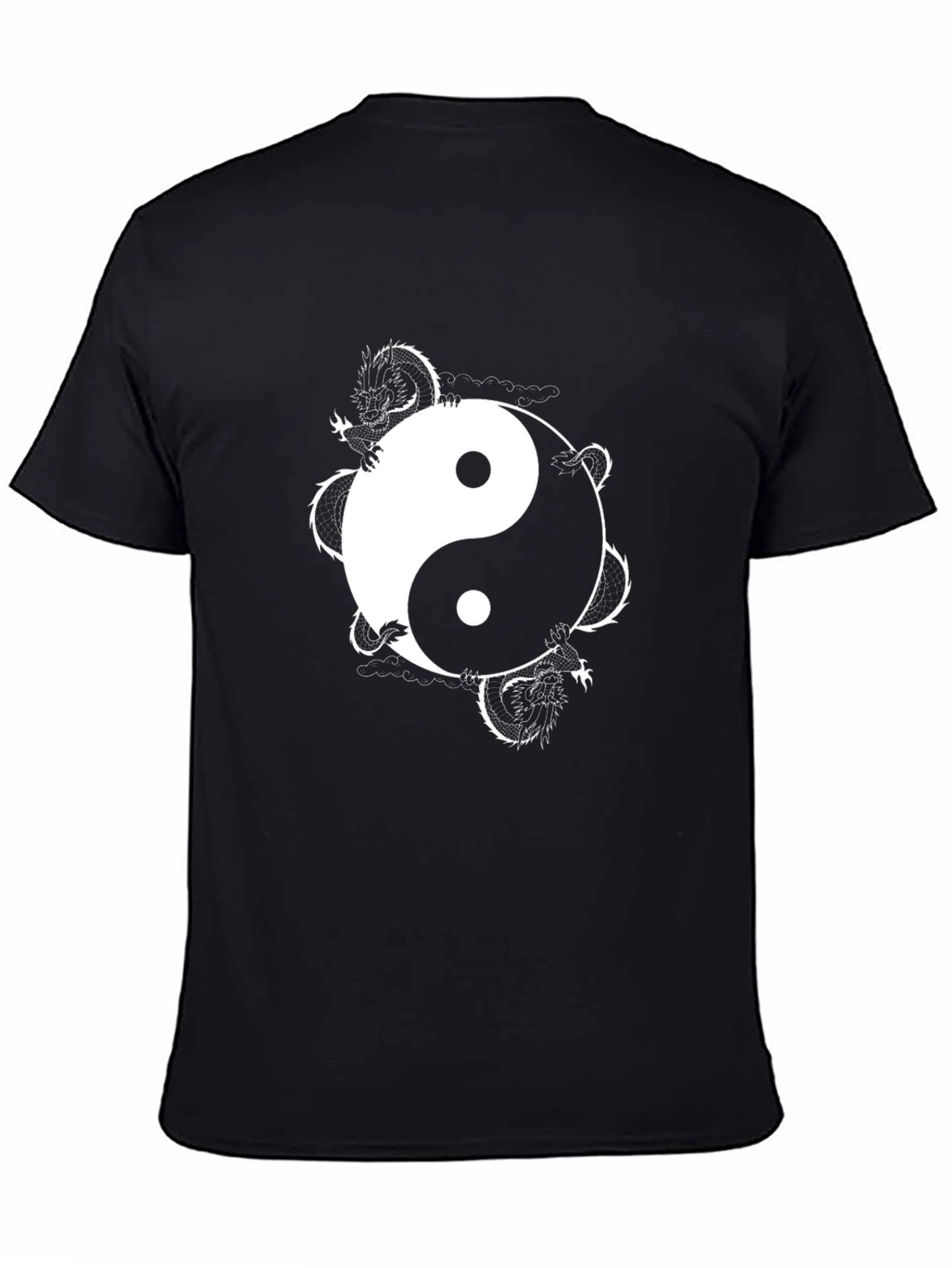 Yin Yang Dragon Graphic Tee - Balance and Style