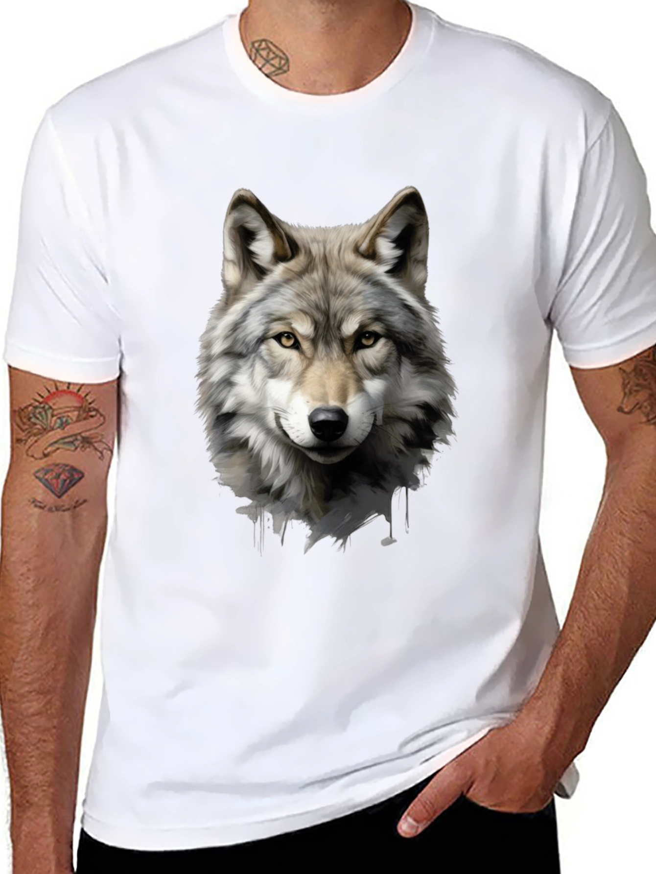 Wolf Graphic T-Shirt - Cool Animal Tee