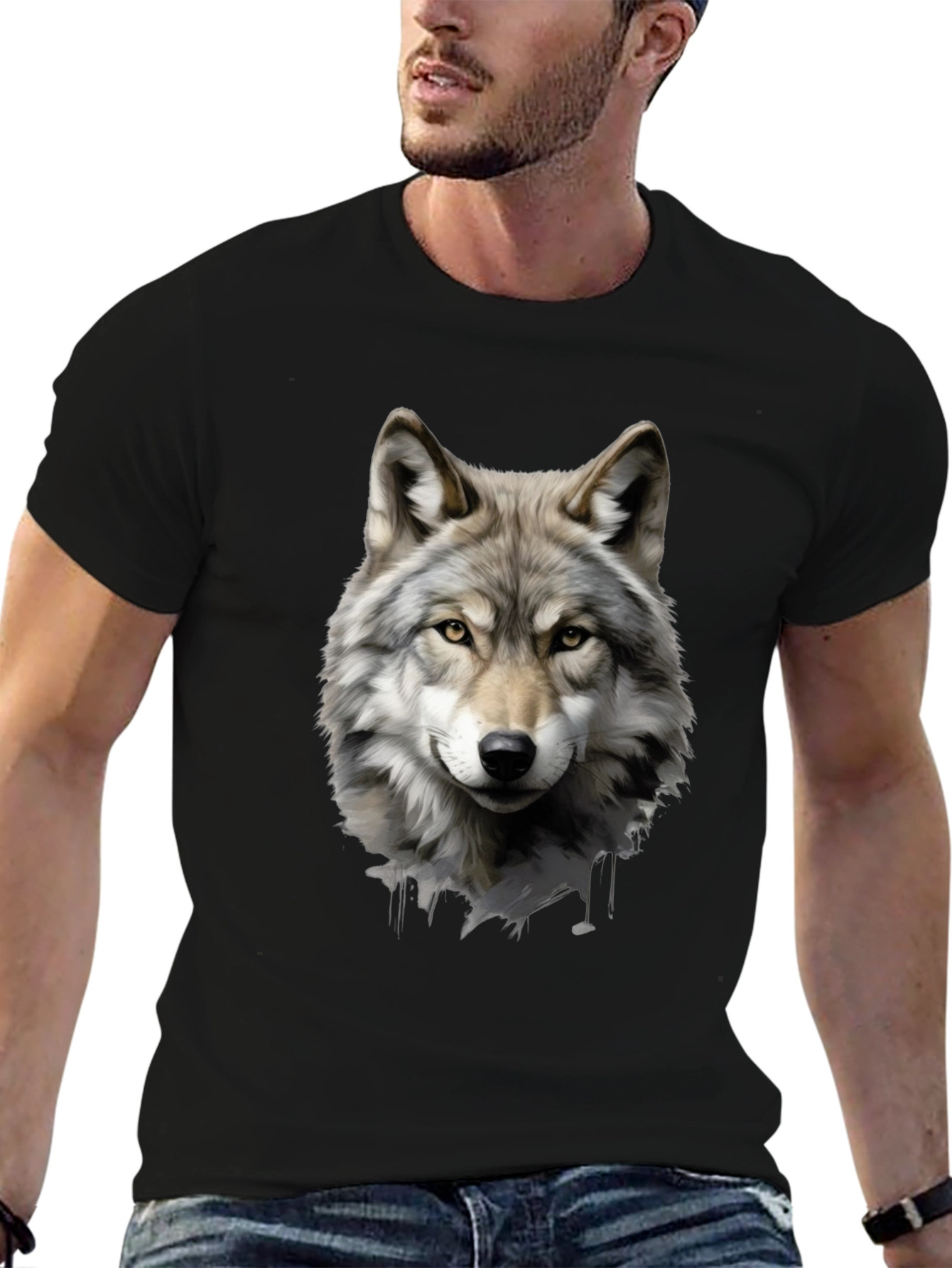 Wolf Graphic T-Shirt - Cool Animal Tee