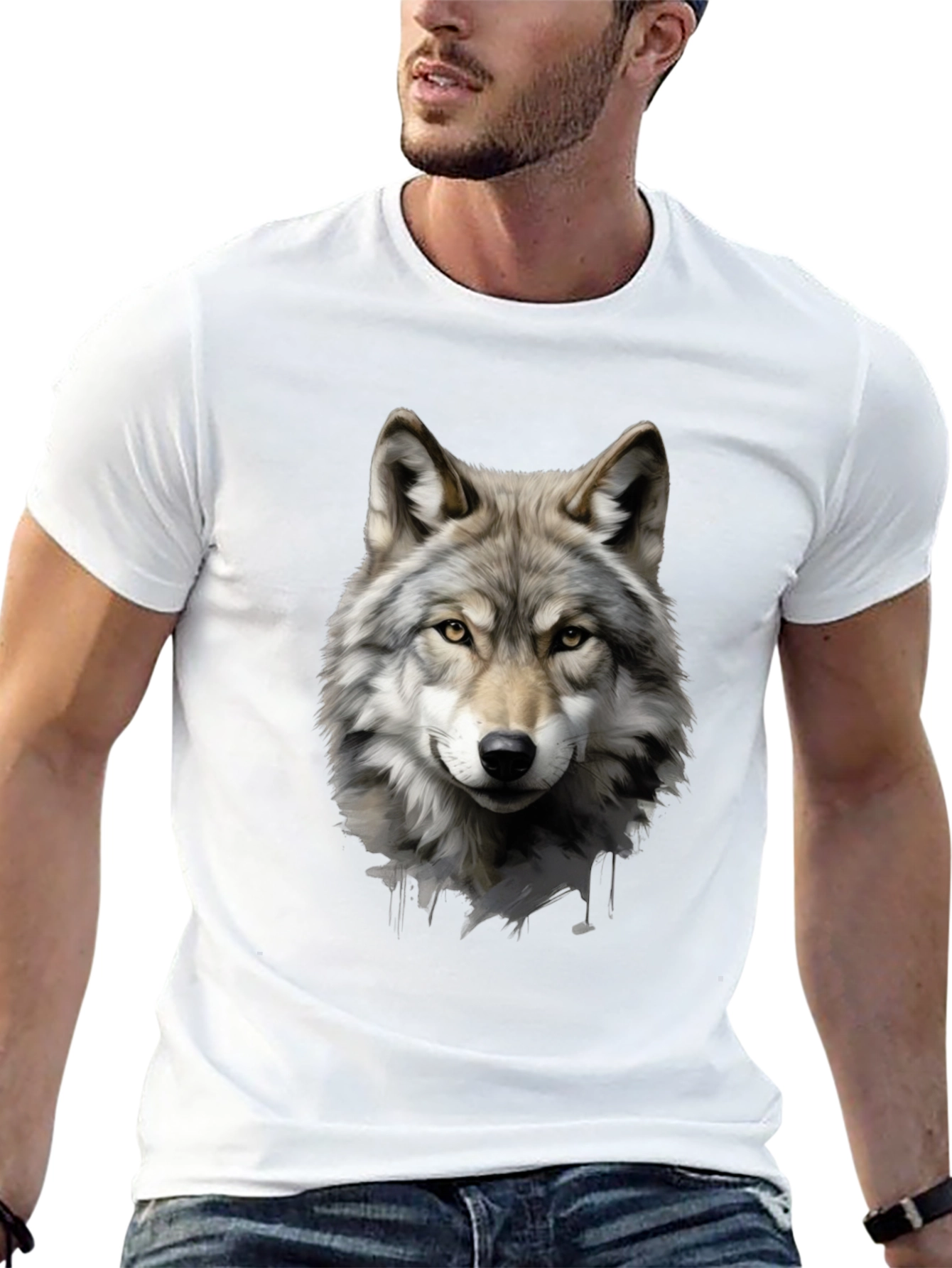Wolf Graphic T-Shirt - Cool Animal Tee