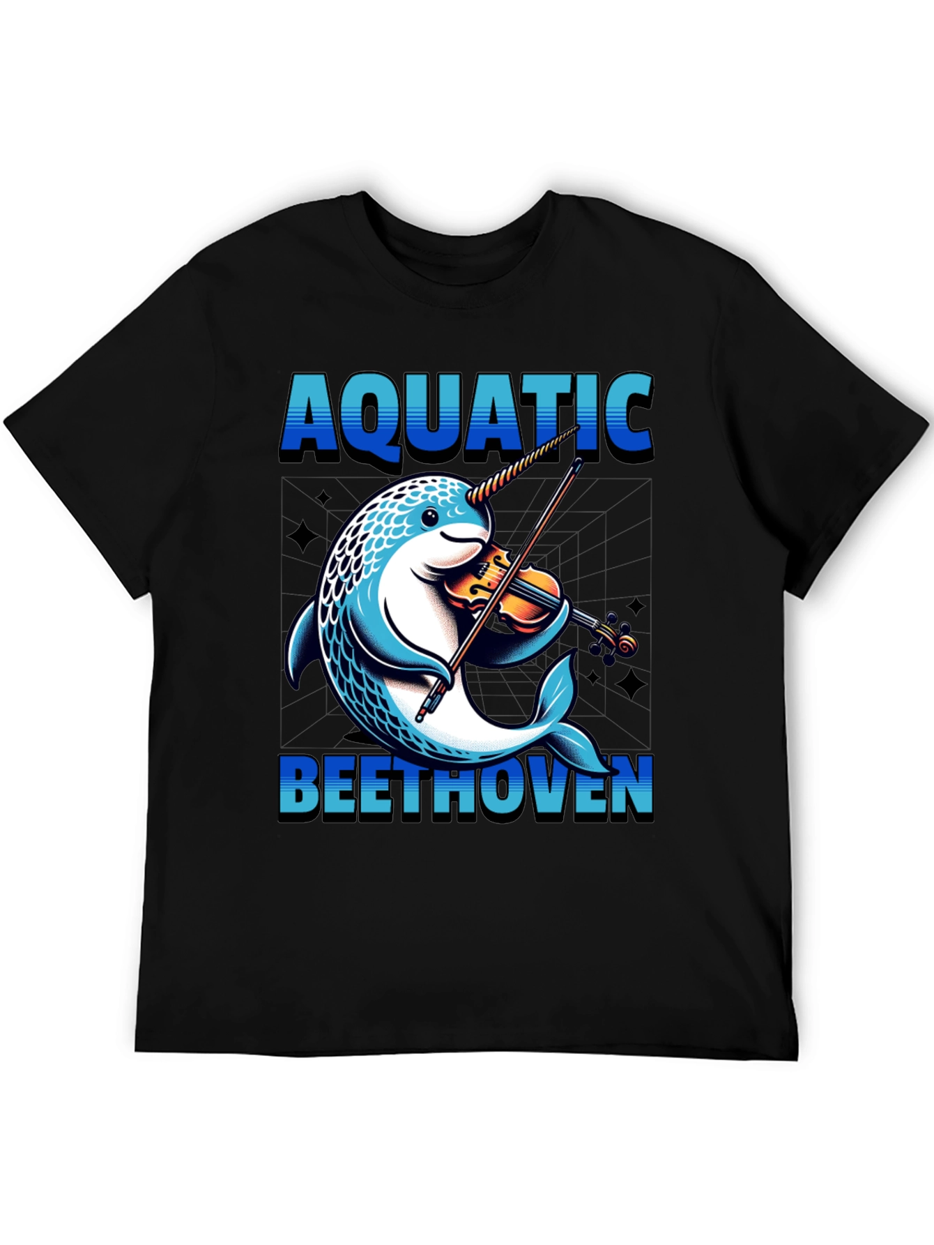 Aquatic Beethoven T-Shirt - Narwhal Violin Player