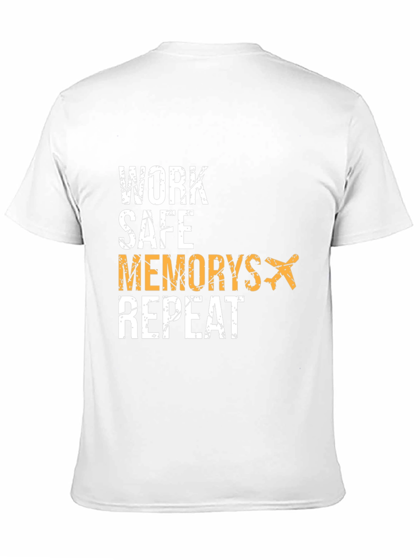 Work Safe Memories Repeat Black Graphic Tee