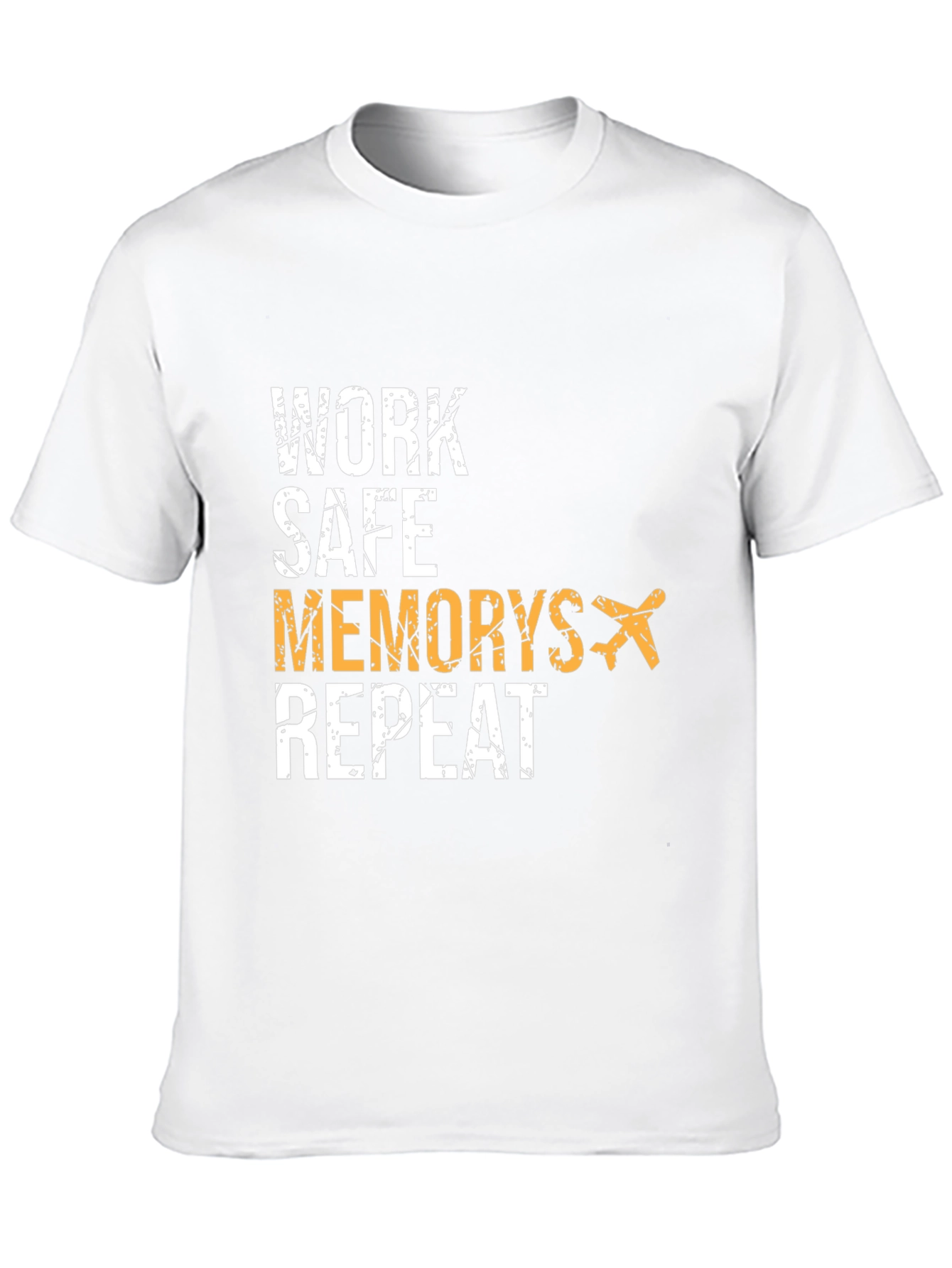 Work Safe Memories Repeat Black Graphic Tee