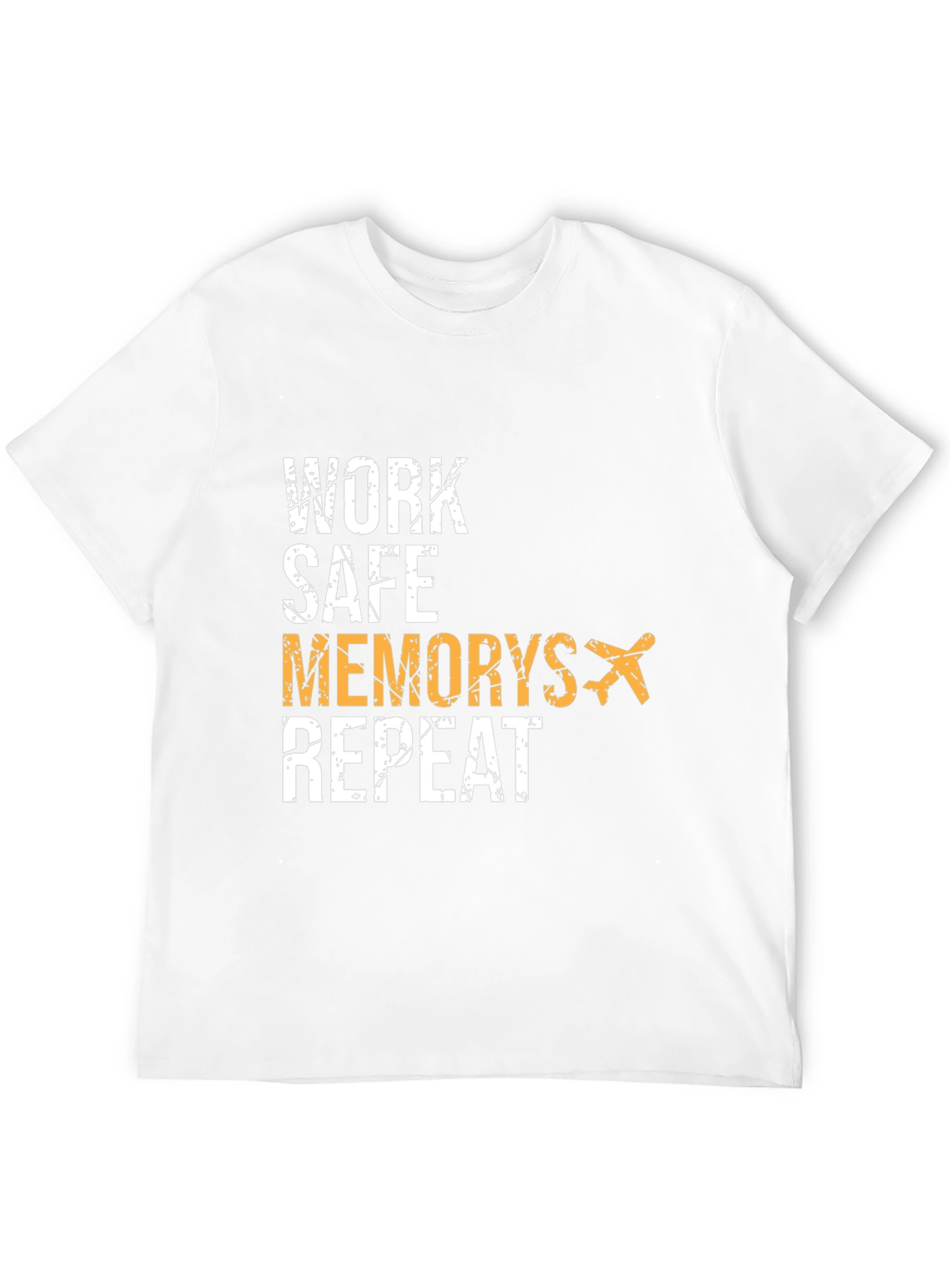 Work Safe Memories Repeat Black Graphic Tee
