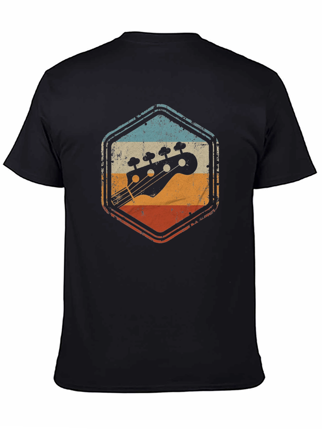 Retro Bass Guitar Graphic T-Shirt