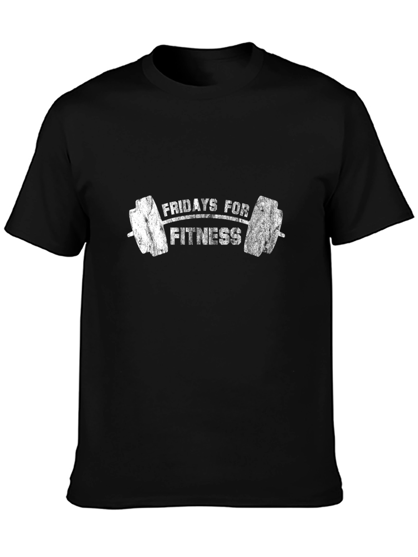Fridays for Fitness Black Graphic T-Shirt