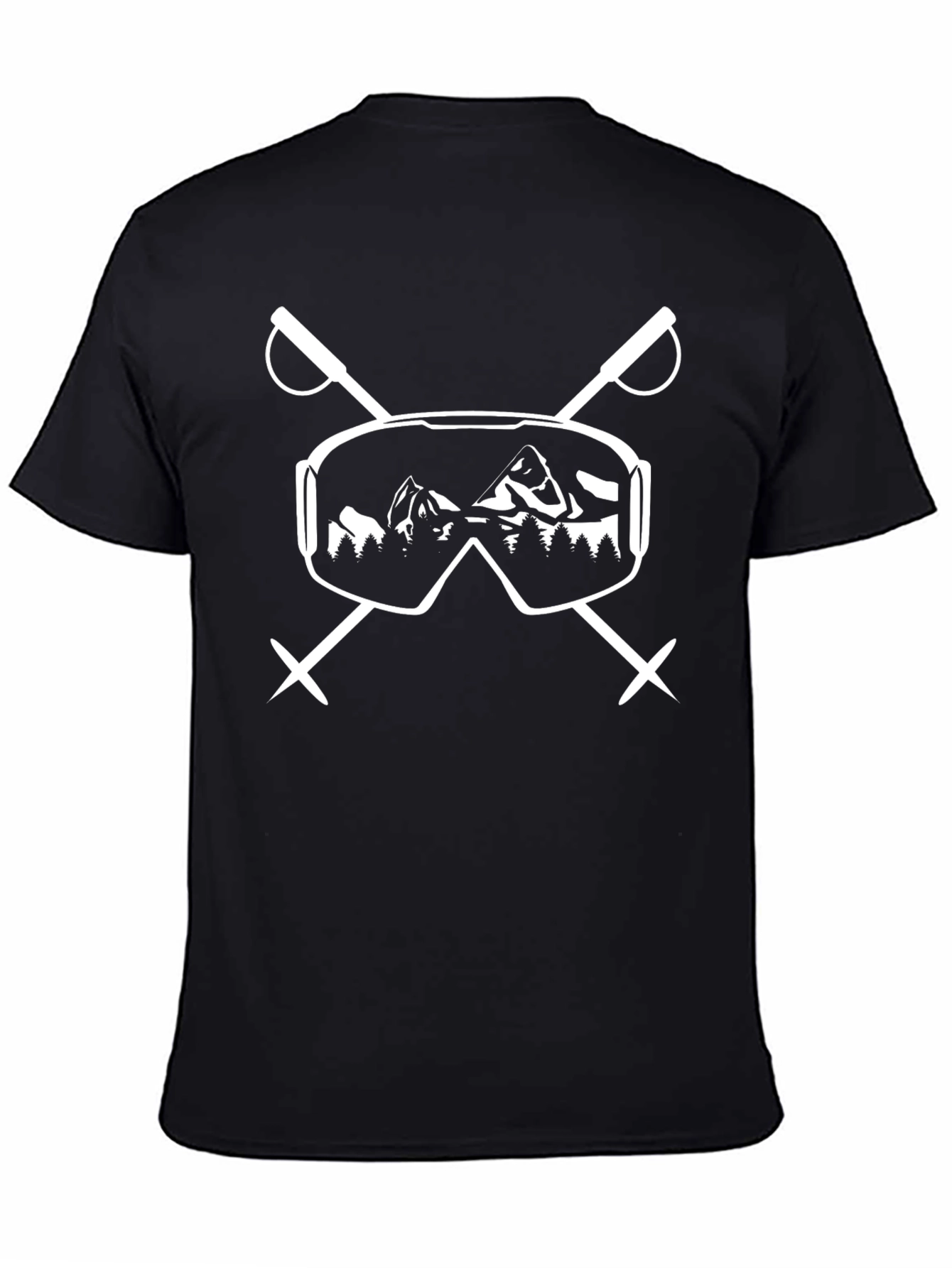 Ski Goggles & Mountain Graphic T-Shirt