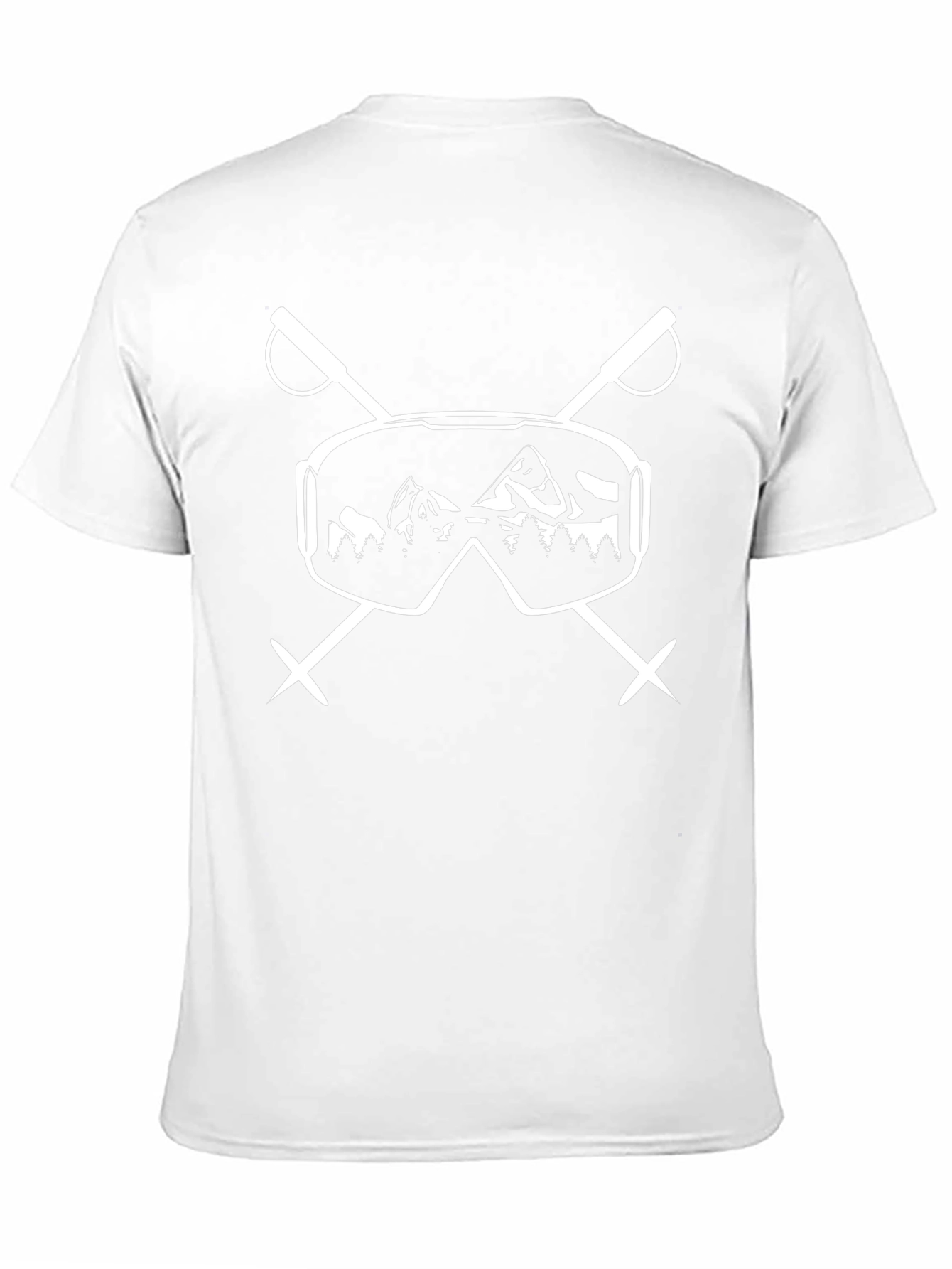 Ski Goggles & Mountain Graphic T-Shirt