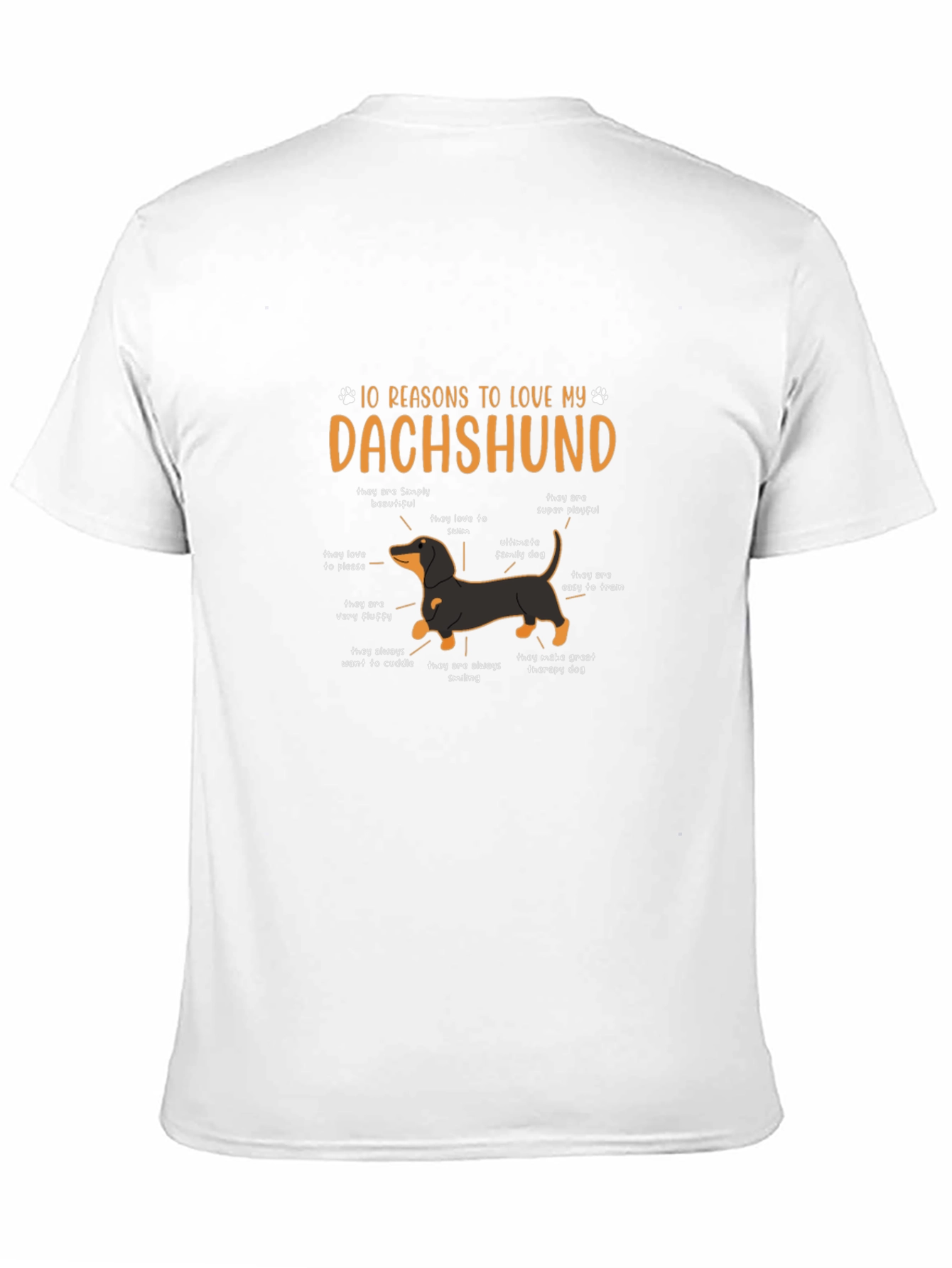 Dachshund Reasons Graphic Tee