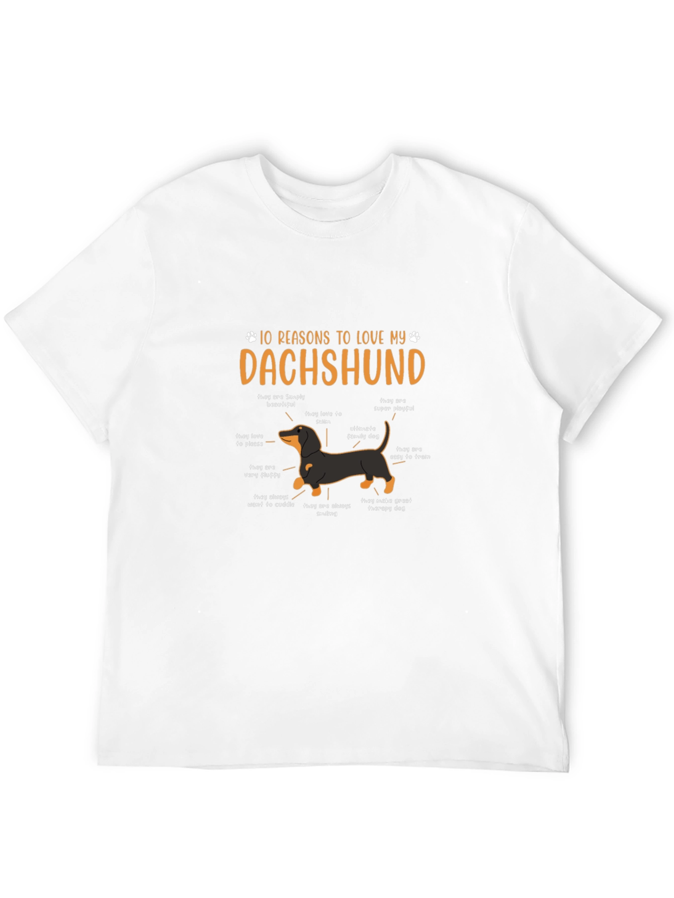 Dachshund Reasons Graphic Tee